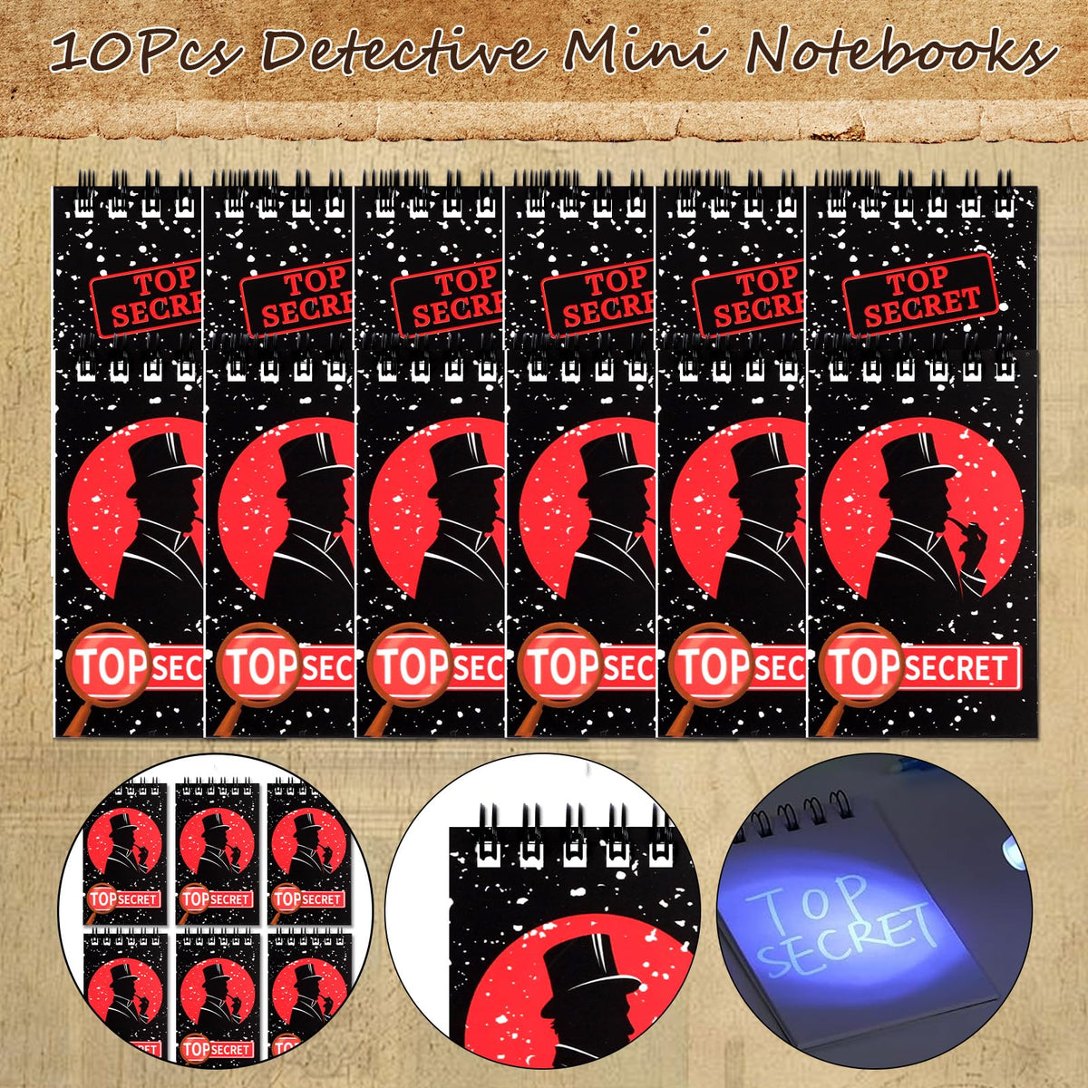 132Pcs Spy Detective Party Favors Kit for Kids Sunglasses - Zenoble Official Imagery - 7