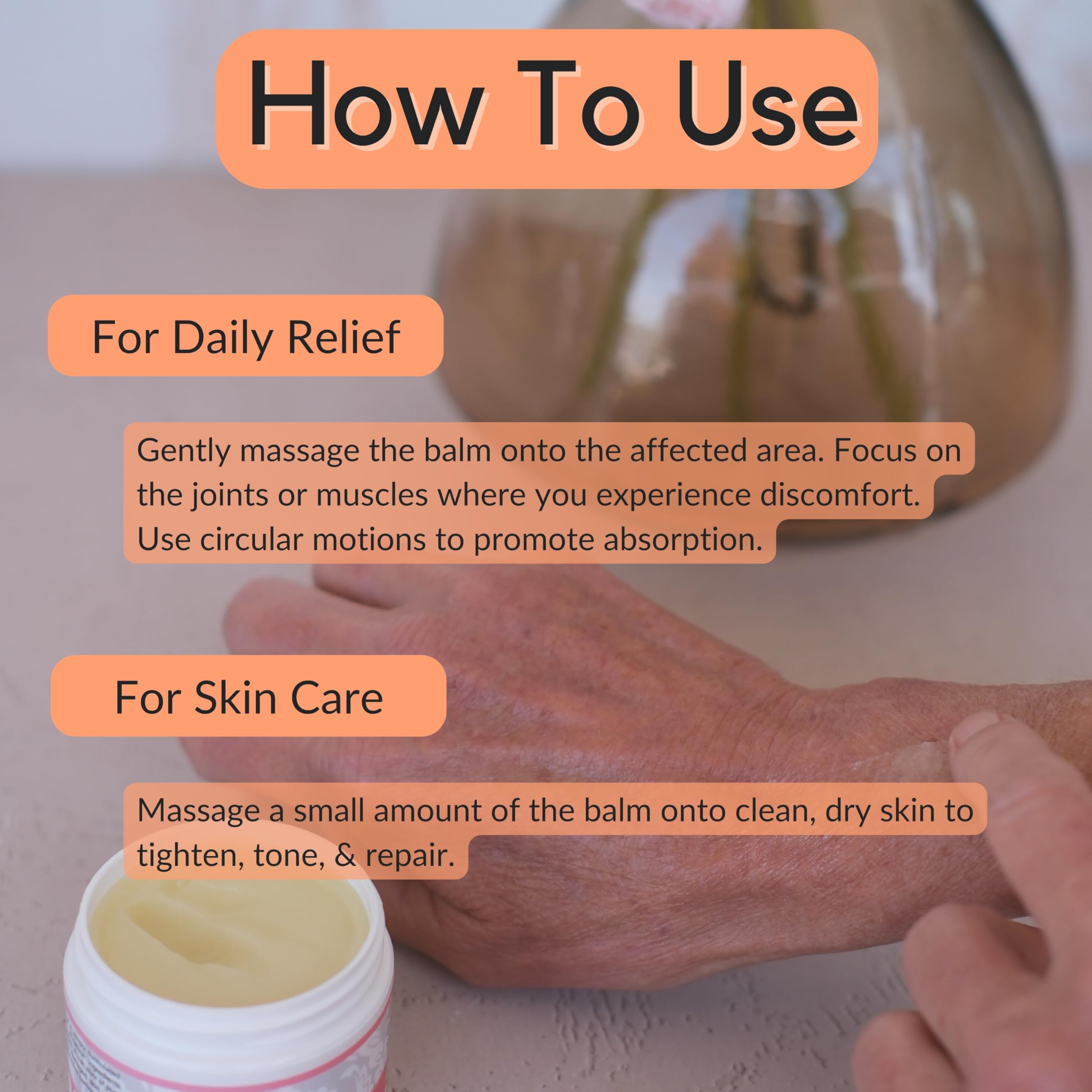 Vitality Frankincense Balm 6oz – Beeswax Moisturizer