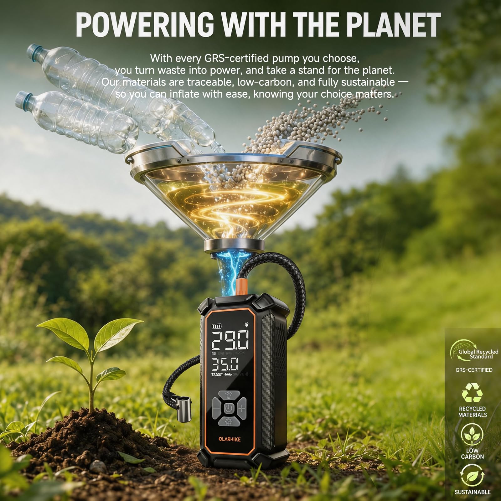 OlarHike Tire Inflator Portable Air Compressor, Dual Power-3 * 20 - OlarHike Official Product View 9