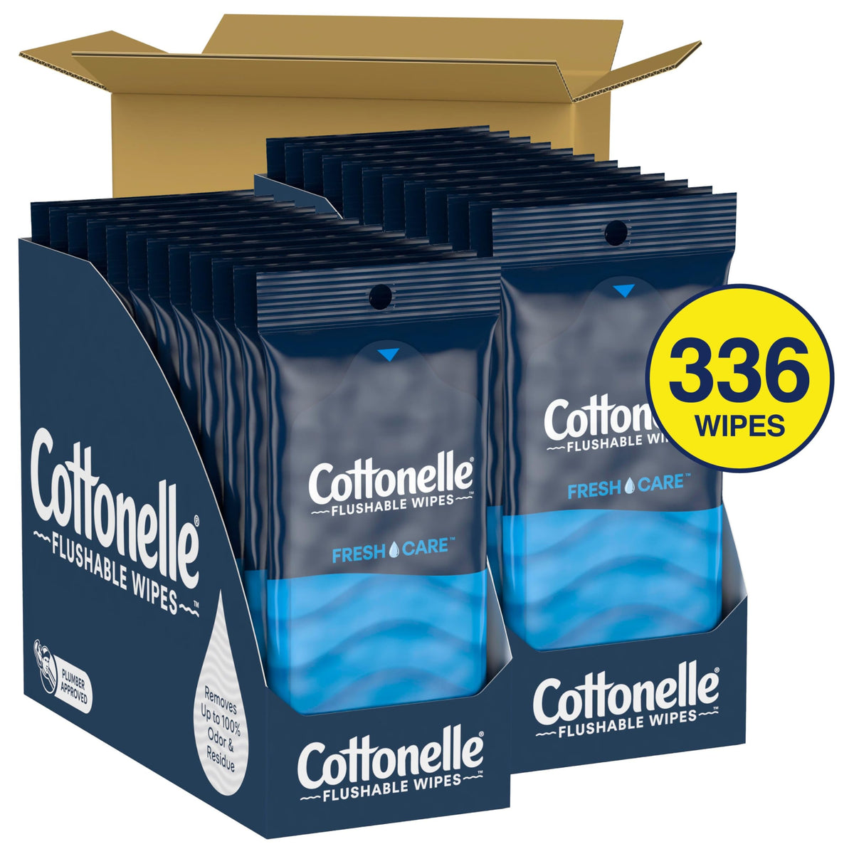 Cottonelle Fresh Care On The Go Flushable Wipes 24 Packs 14 - Premium Selection Official Imagery - 3