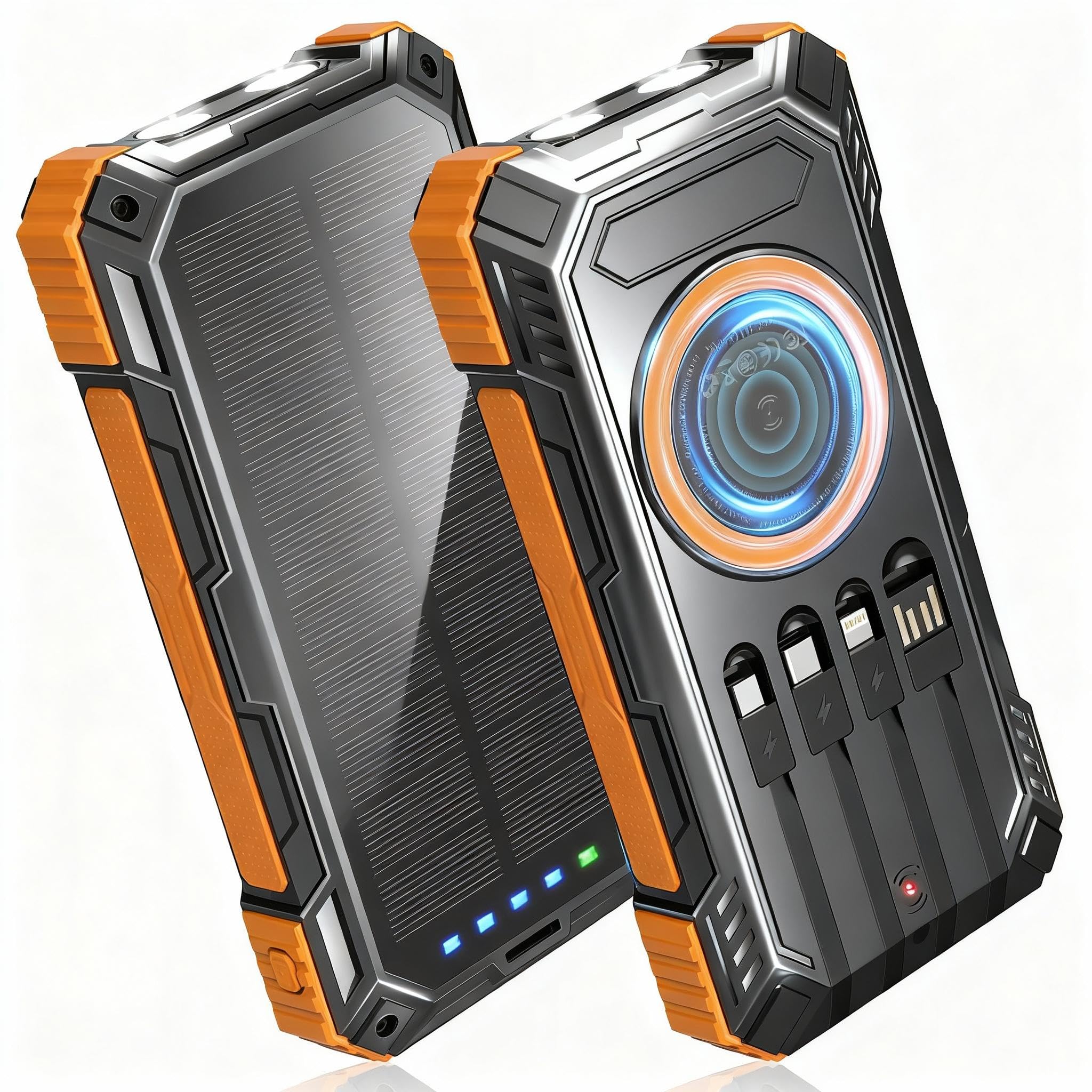 Solar Power Bank 49800mAh Wireless Portable Phone Charger - BLASOUL Official Imagery - 2