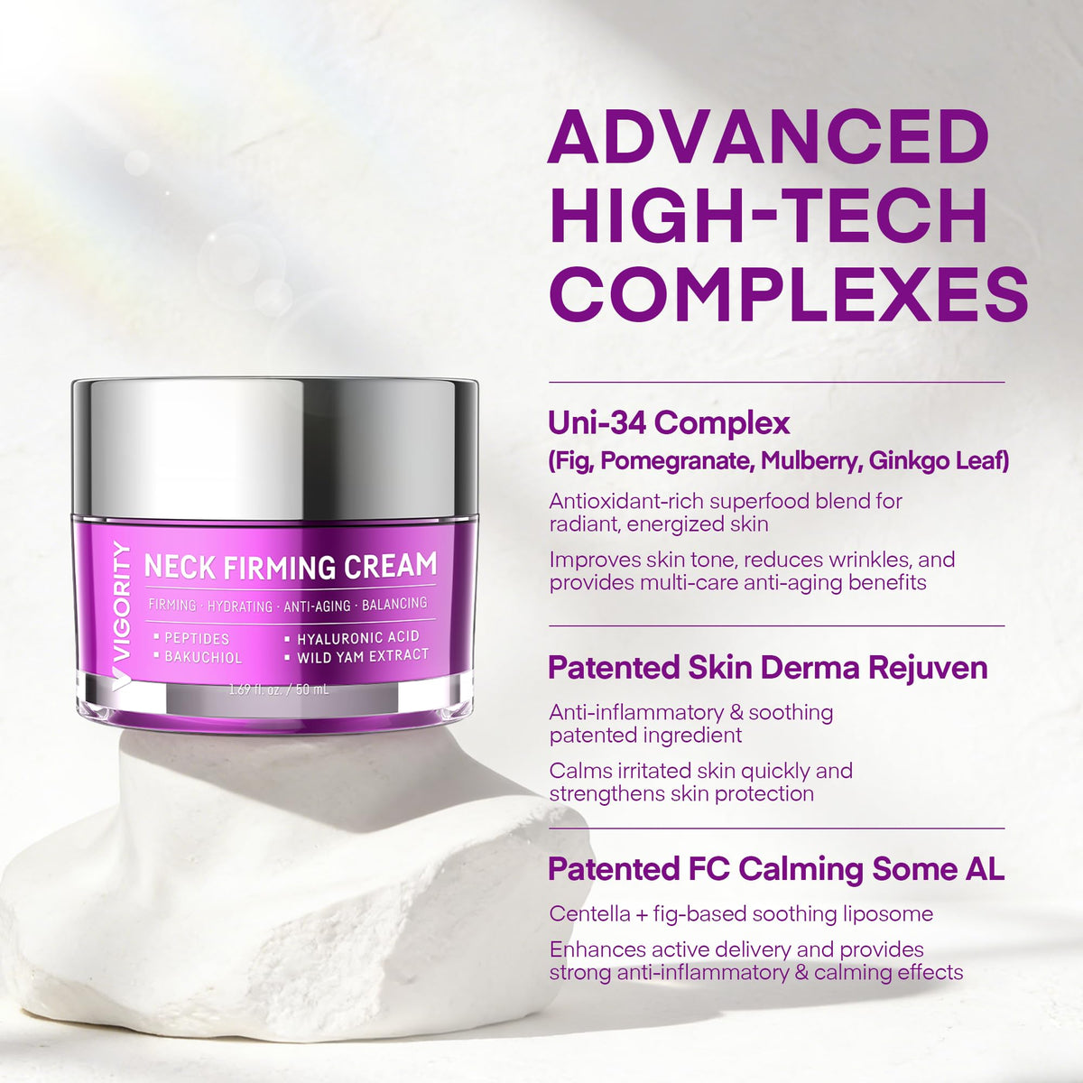 Vigority Korean Neck Firming Cream with Centella Asiatica - Vigority Official Imagery - 6