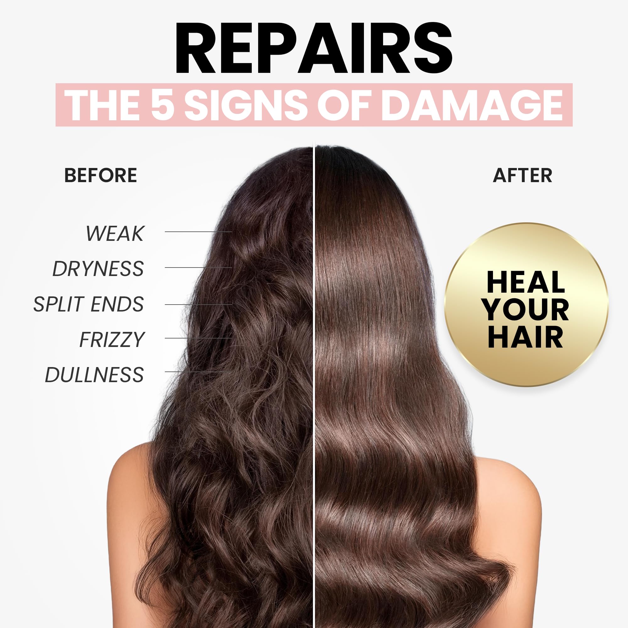 ELLA BELLA® Keratin Hair Mask, Deep Conditioning Hair Repair Treatment - ELLA BELLA Official Product View 5