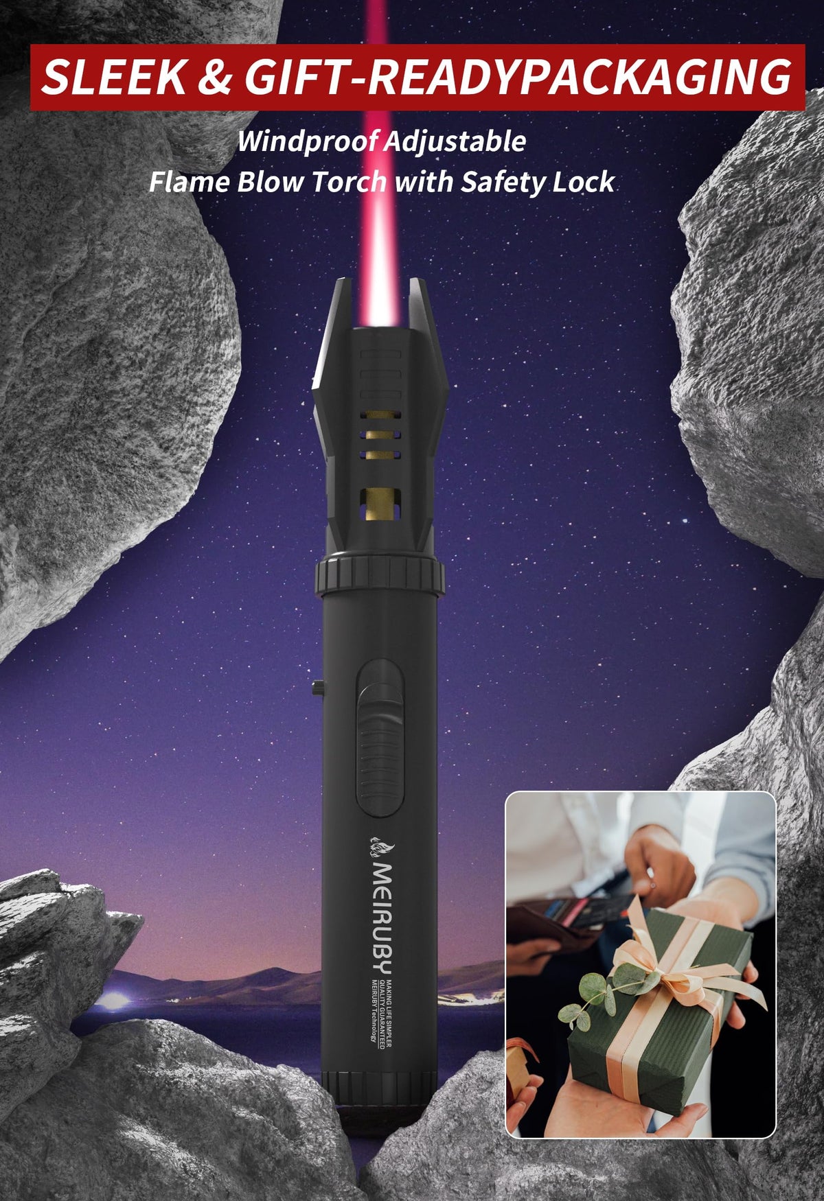 Gifts for Men Dad Adults Lightsaber Torch Lighter Flame - MEIRUBY Official Imagery - 6