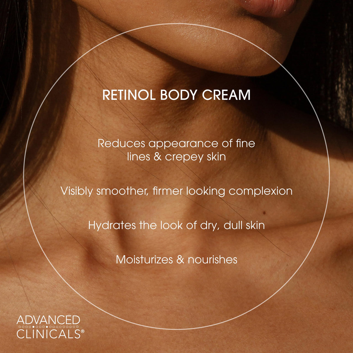 Advanced Clinicals Retinol Cream Collagen Peptides Body - Advanced Clinicals Official Imagery - 4