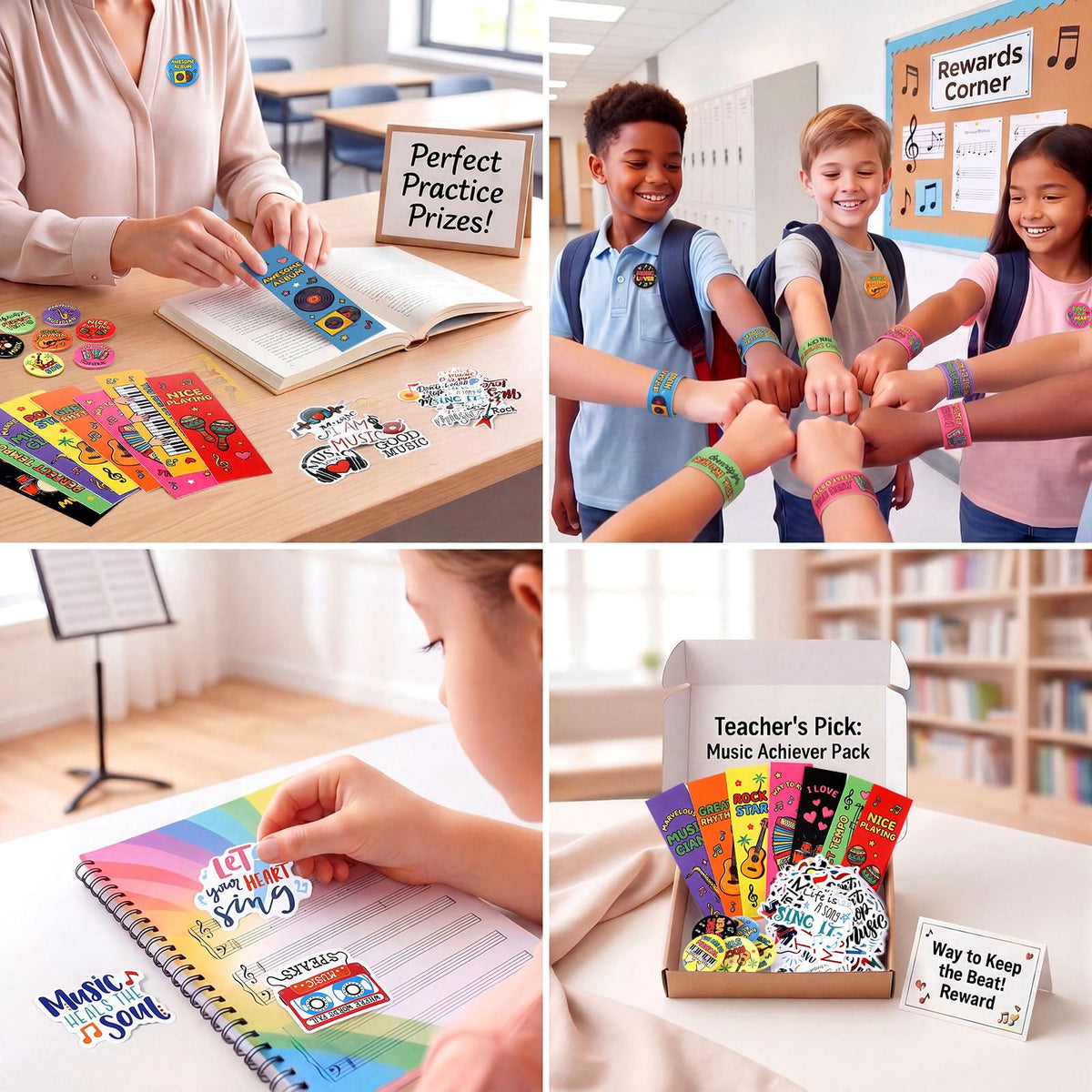 182 Pcs Music Reward Supplies Kit Filler - Eersida Official Imagery - 6