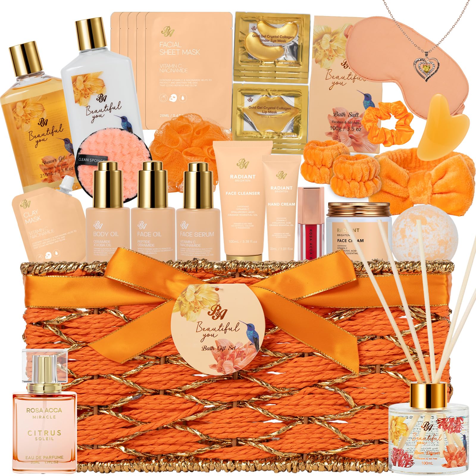 35 Pcs Gifts for Women, Lavender Bath &amp; Body Gift - RA ROSA ACCA