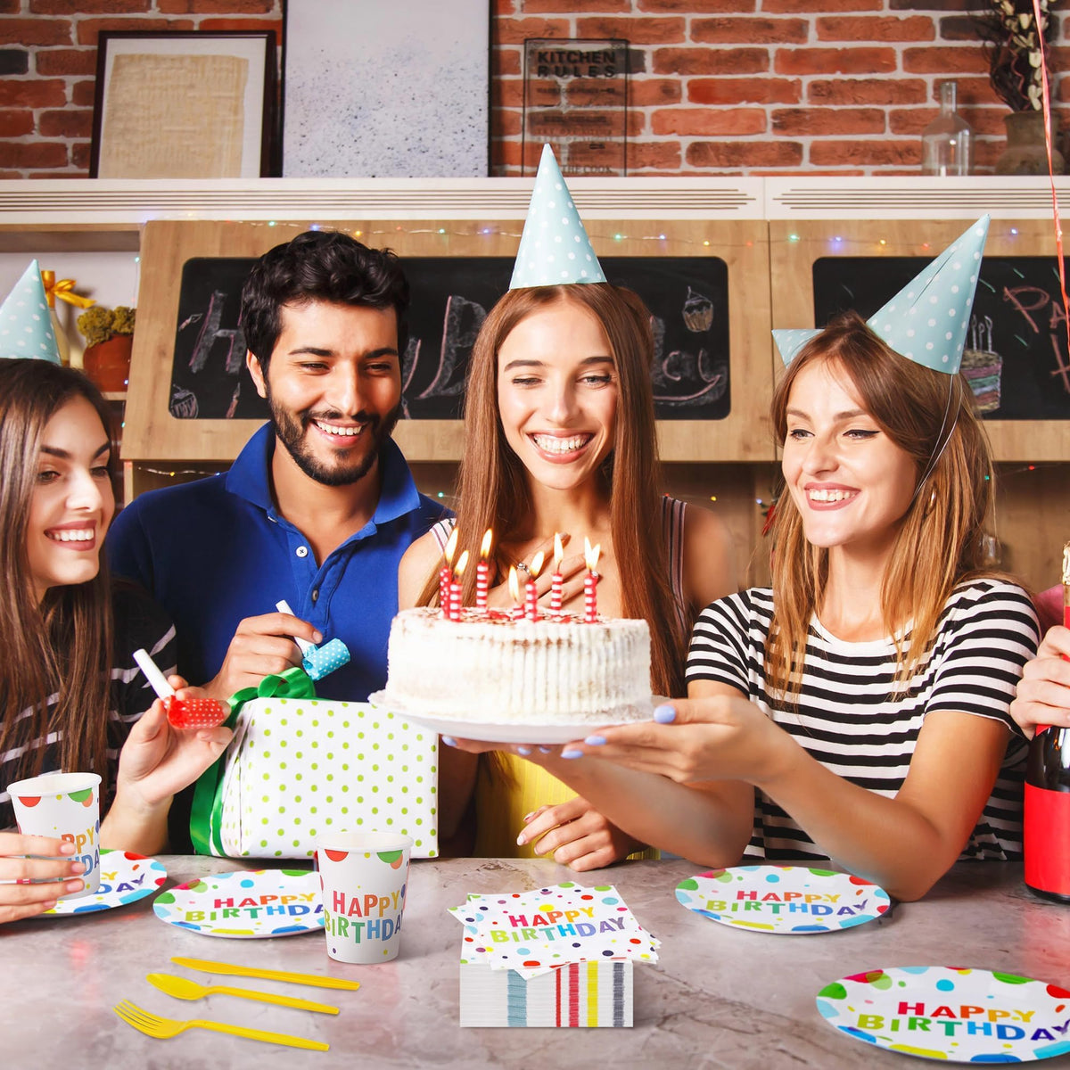 Kochorie 400 Pieces Happy Birthday Party Decorations - Kochorie Official Imagery - 8