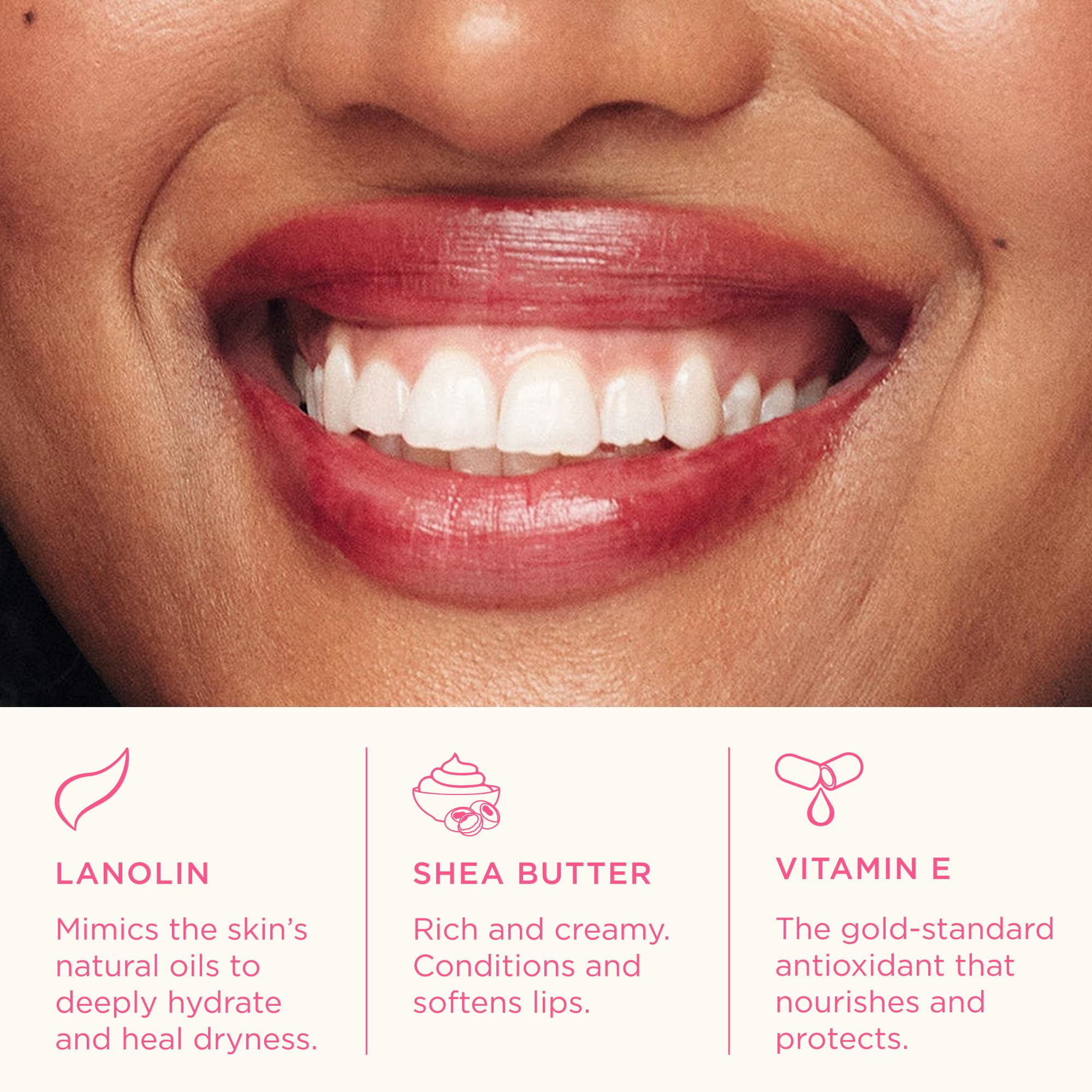 Lanolips Tinted Lip Balm - Enriched with Lanolin Oil for Shine & Hydration - Hydrating Tinted Lip Gloss Tube - Spice (12.5g / 0.44oz) - Lanolips Official Product View 4