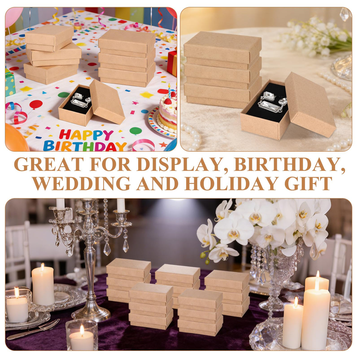 FUPMILPHRANX 96 Pack Jewelry Gift Boxes with Lids Small - FUPMILPHRANX Official Imagery - 7