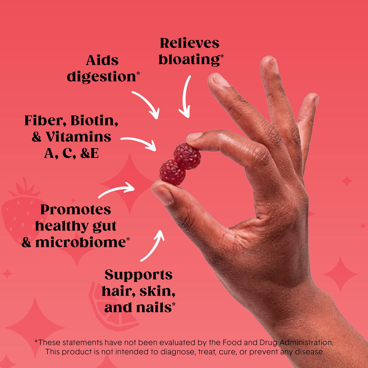 Bellway Super Fiber Beauty Fiber Gummies with Biotin Sugar - Bellway Official Imagery - 3