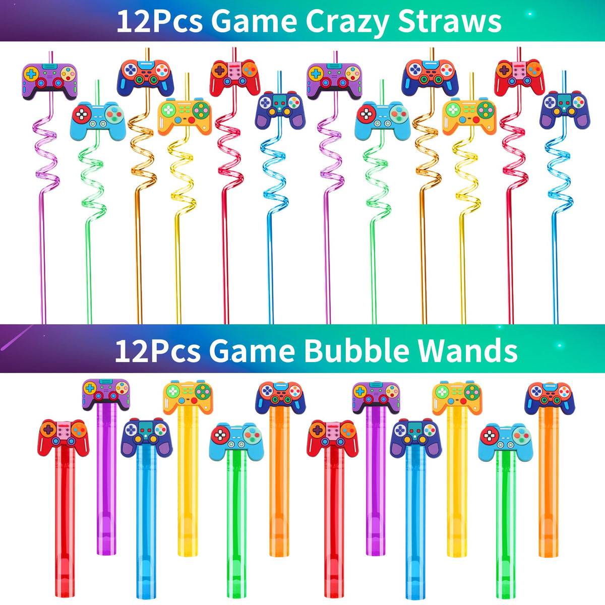 PLOUGVI 320PCS Video Game Party Favors for Kids Including - PLOUGVI Official Imagery - 5