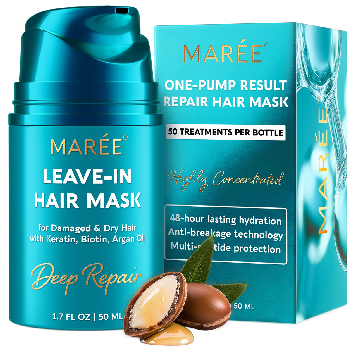 MAREE Deep Conditioning Leave In Hair Mask for Damaged Hair - MAREE Official Imagery - 2