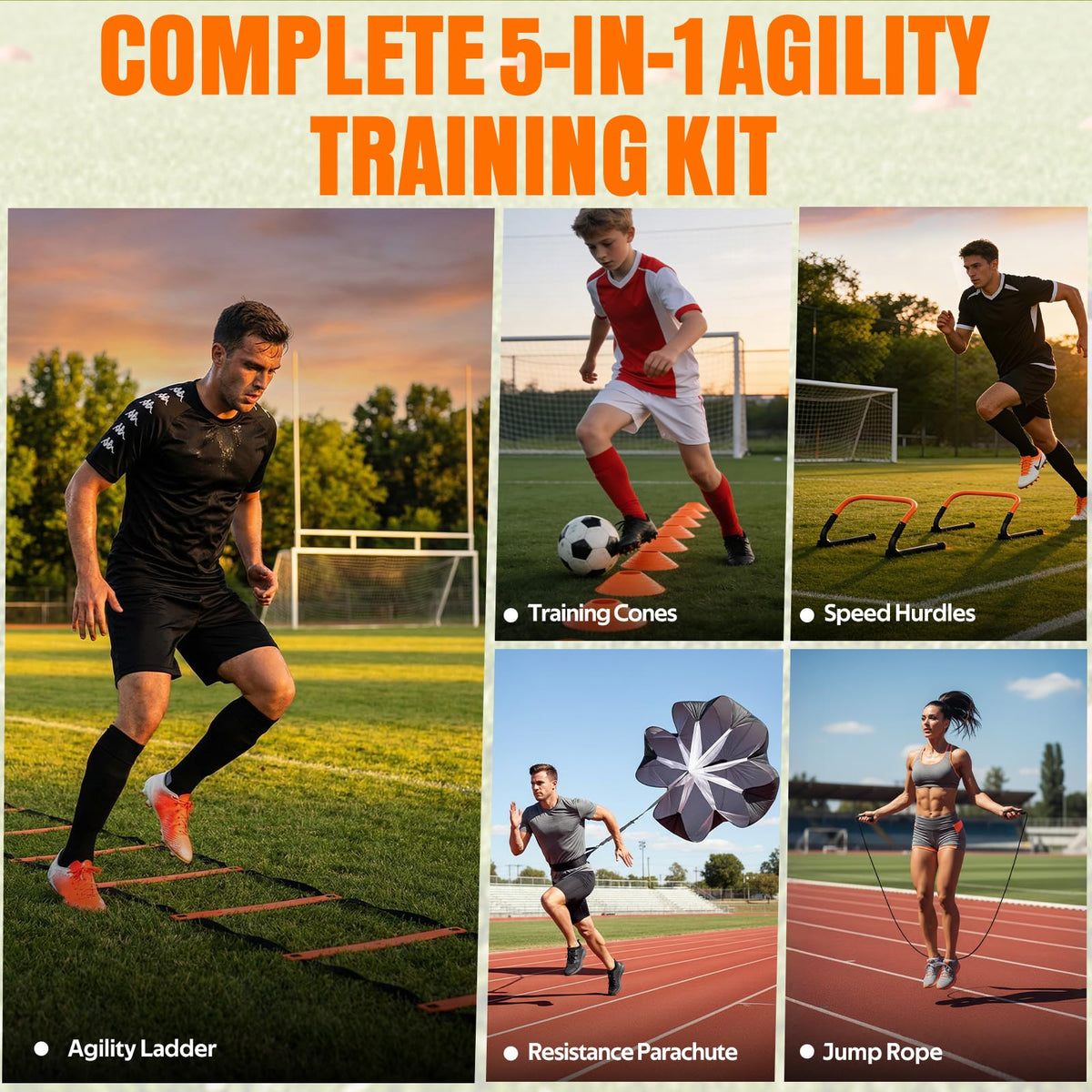 Agility Ladder Soccer Football Training Equipment Set - FITPARNER Official Imagery - 5