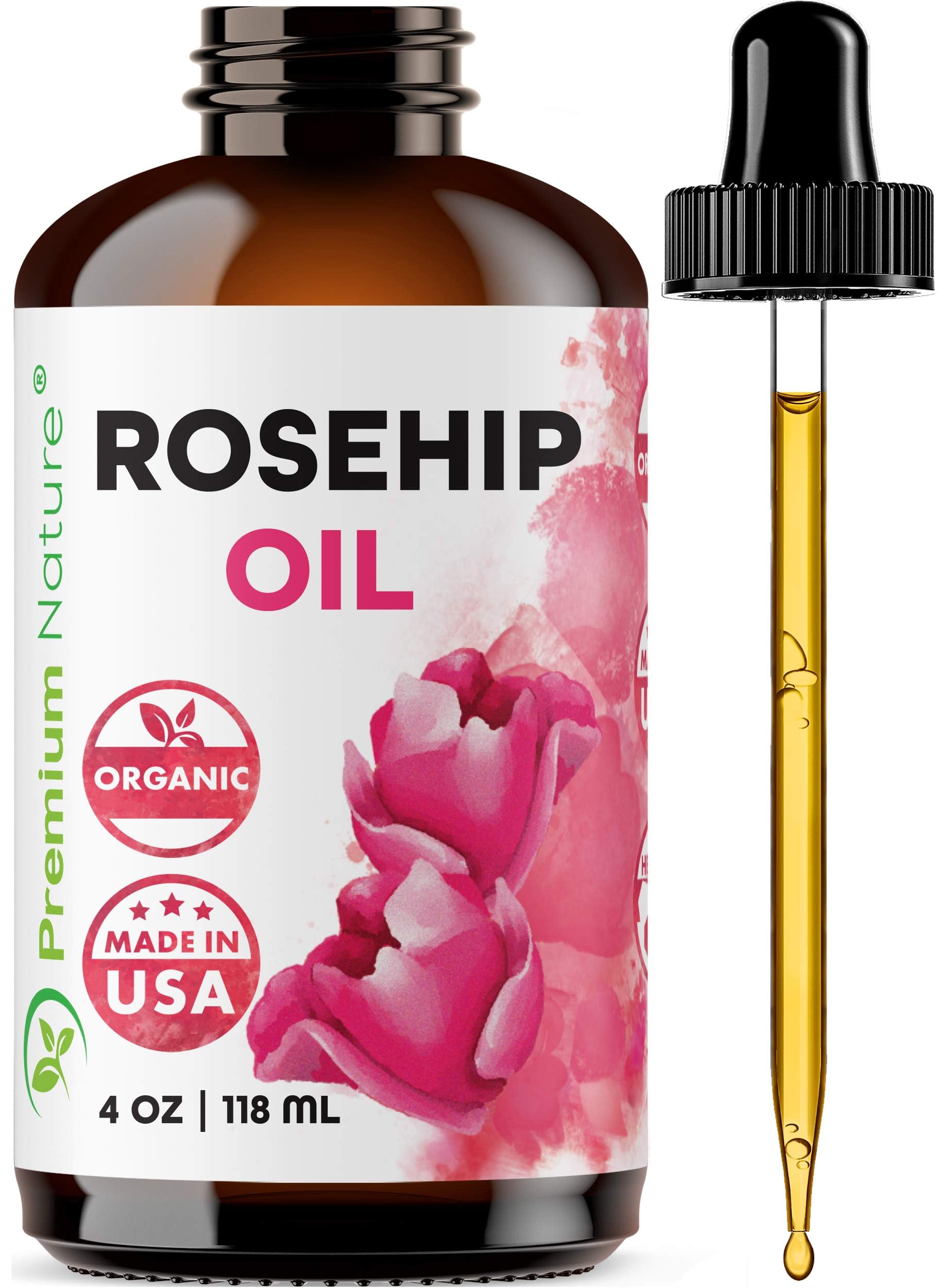 Premium Nature Rosehip Oil For Face , Rosehip Seed Pure Cold Pressed Unrefined - Premium Nature Official Product View 8