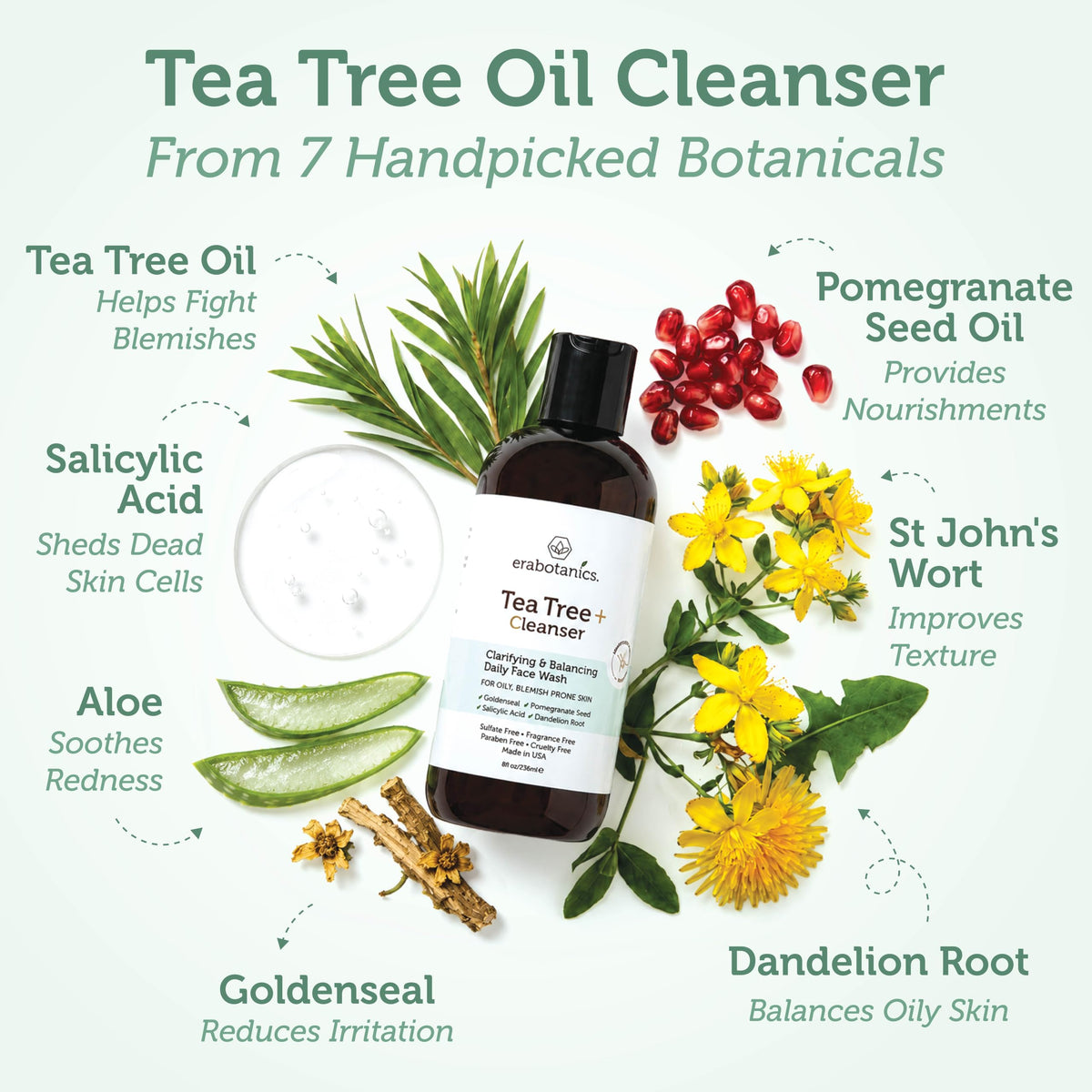 Era Organics Tea Tree Oil Face Wash - Era Organics Official Imagery - 4