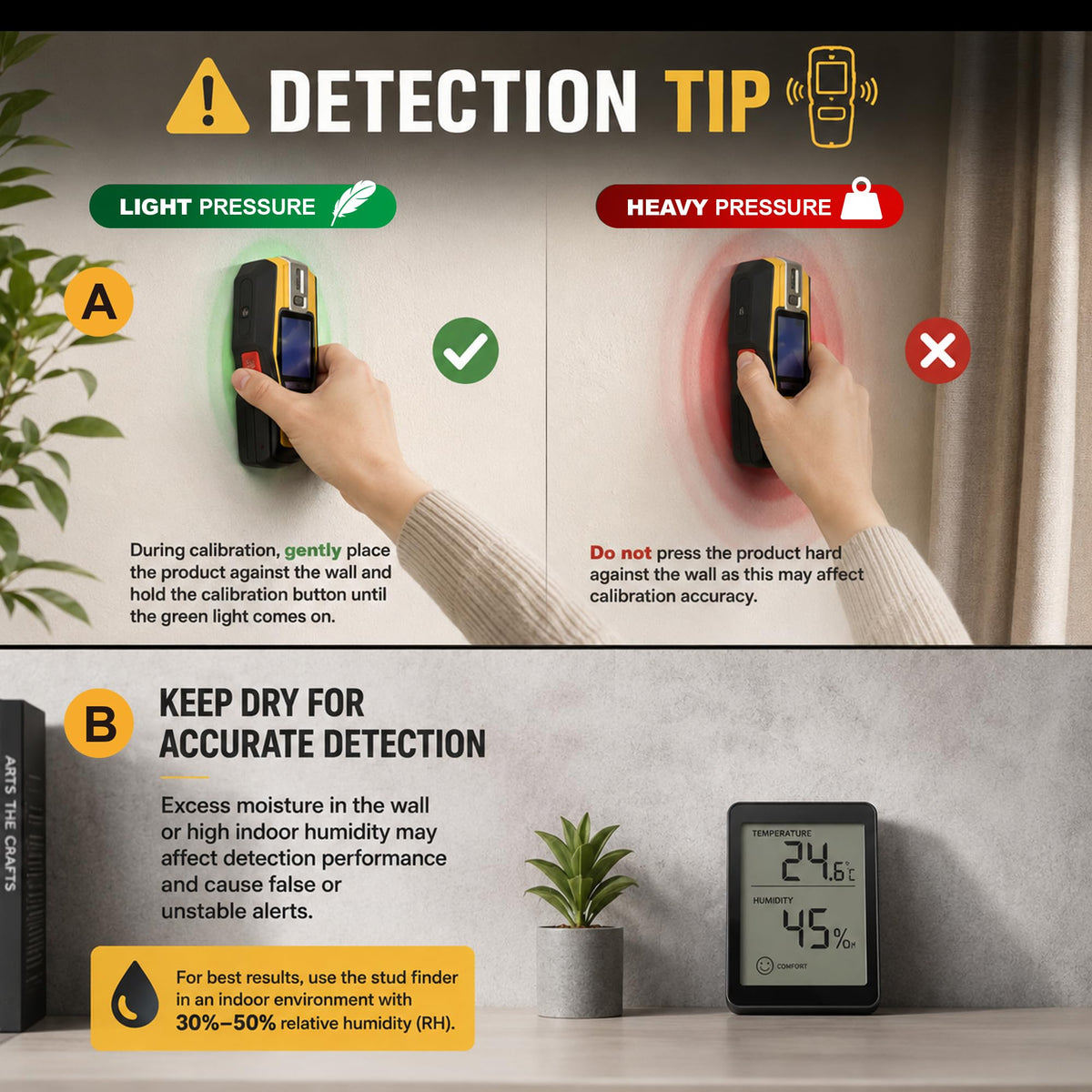PREXISO 2 in 1 Stud Finder with Laser Level Rechargeable - Prexiso Official Imagery - 4
