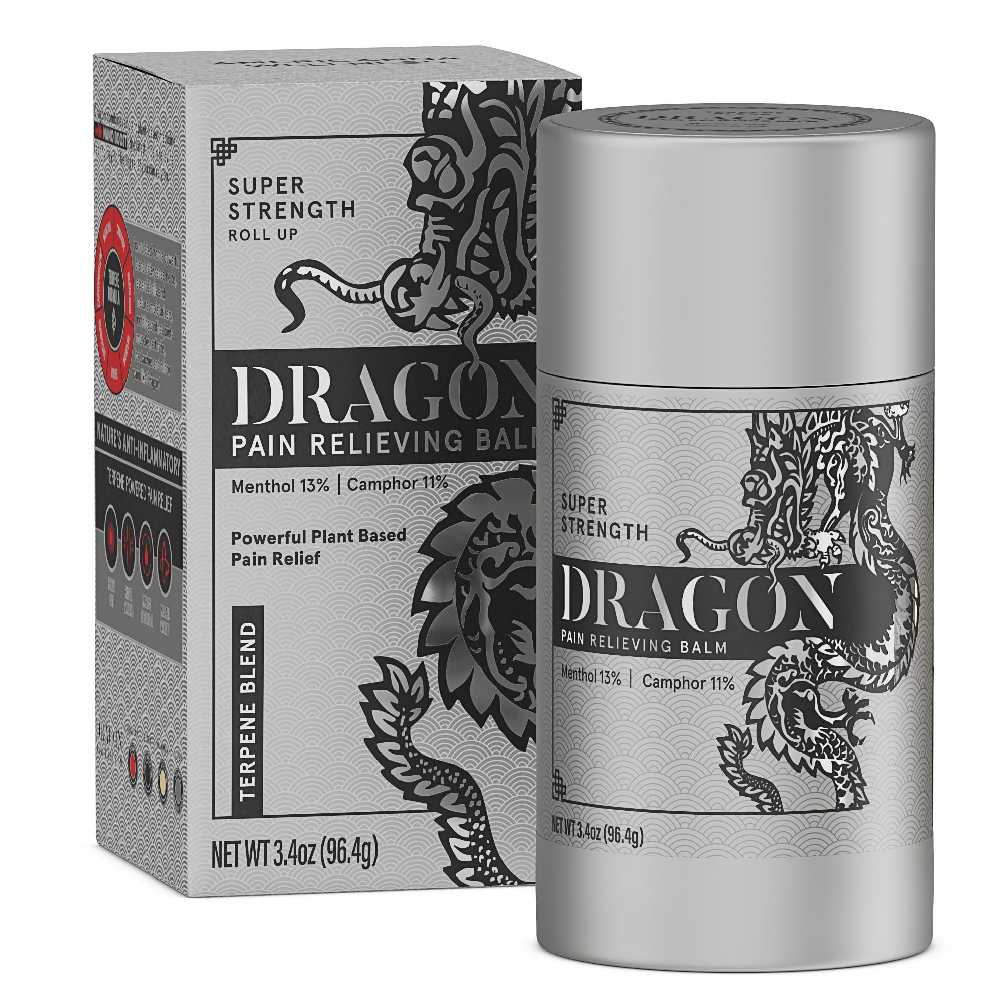 Americanna Wellness Dragon Balm 3.4oz Roll-Up Super Silver Strength