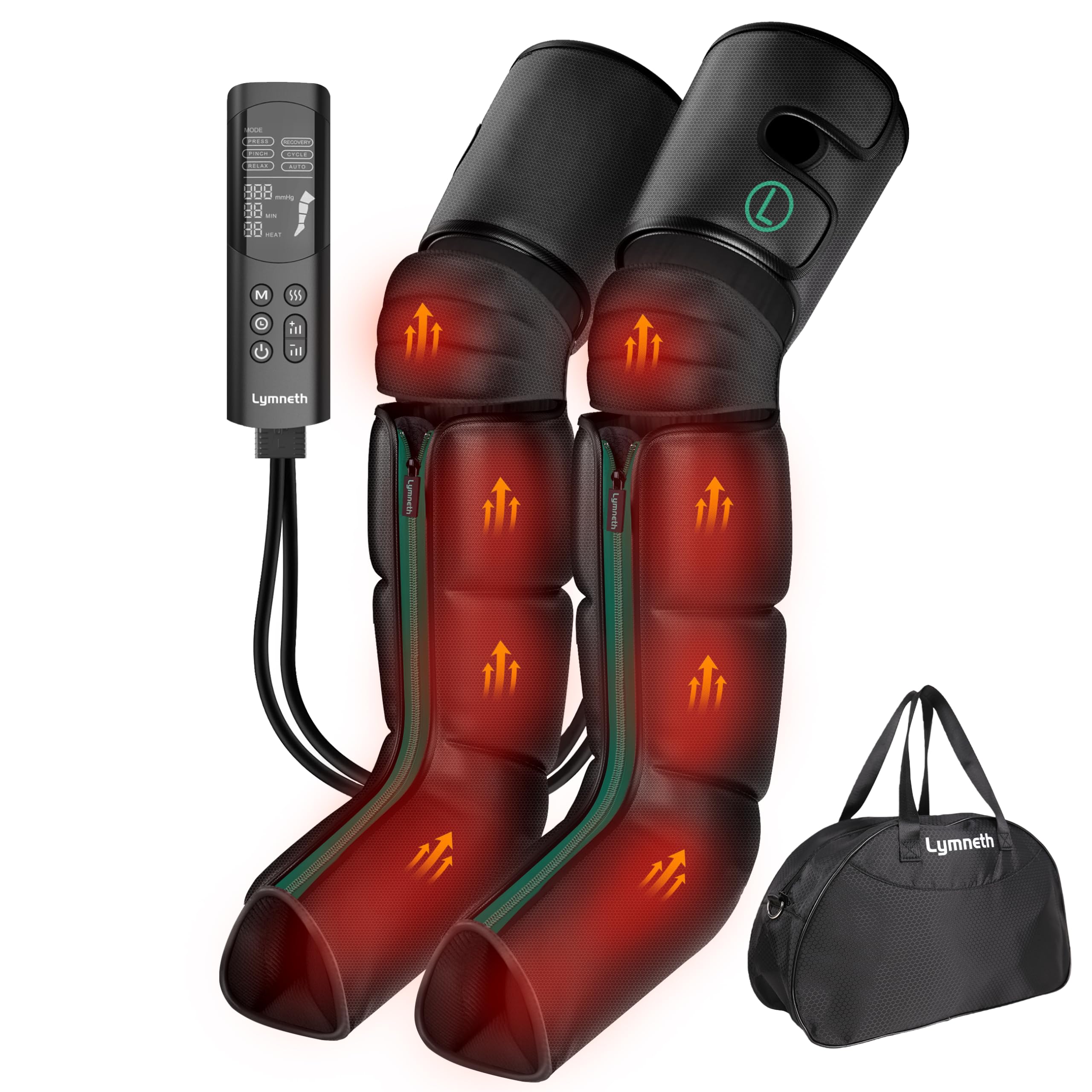 Leg Massager with Heat and Comression for Circulation and Pain Relief