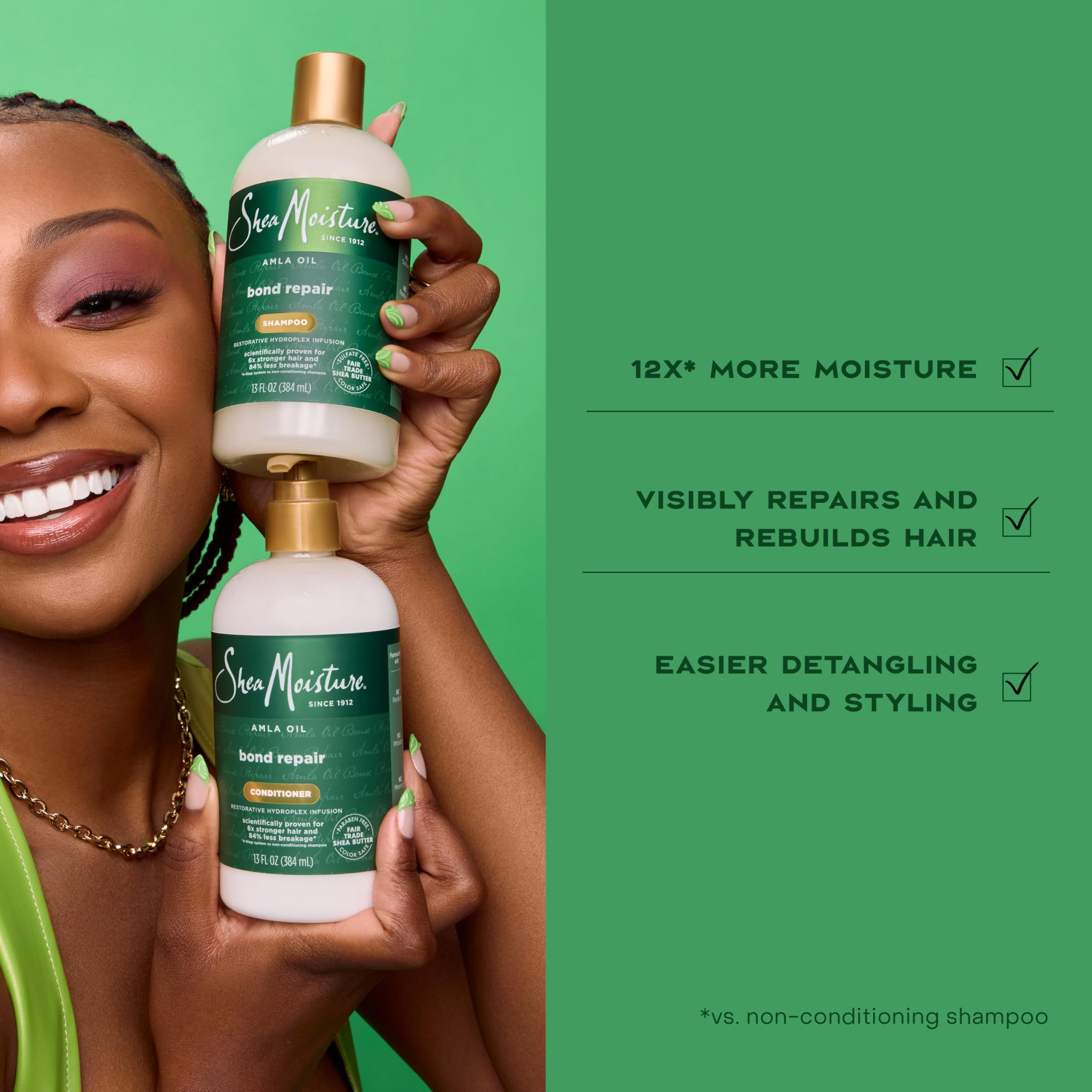 Elefair Tech Shea Moisture Bond Repair Conditioner with Amla Oil - Elefair Tech Official Product View 7