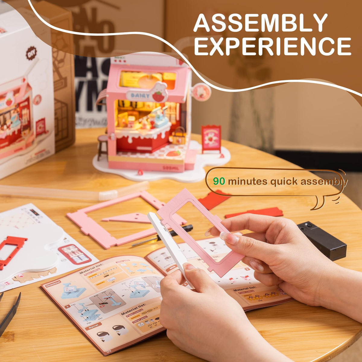 DIY Mini House Building Miniature Kit Milkbox Mini Lifestyle - Wowood Official Imagery - 5