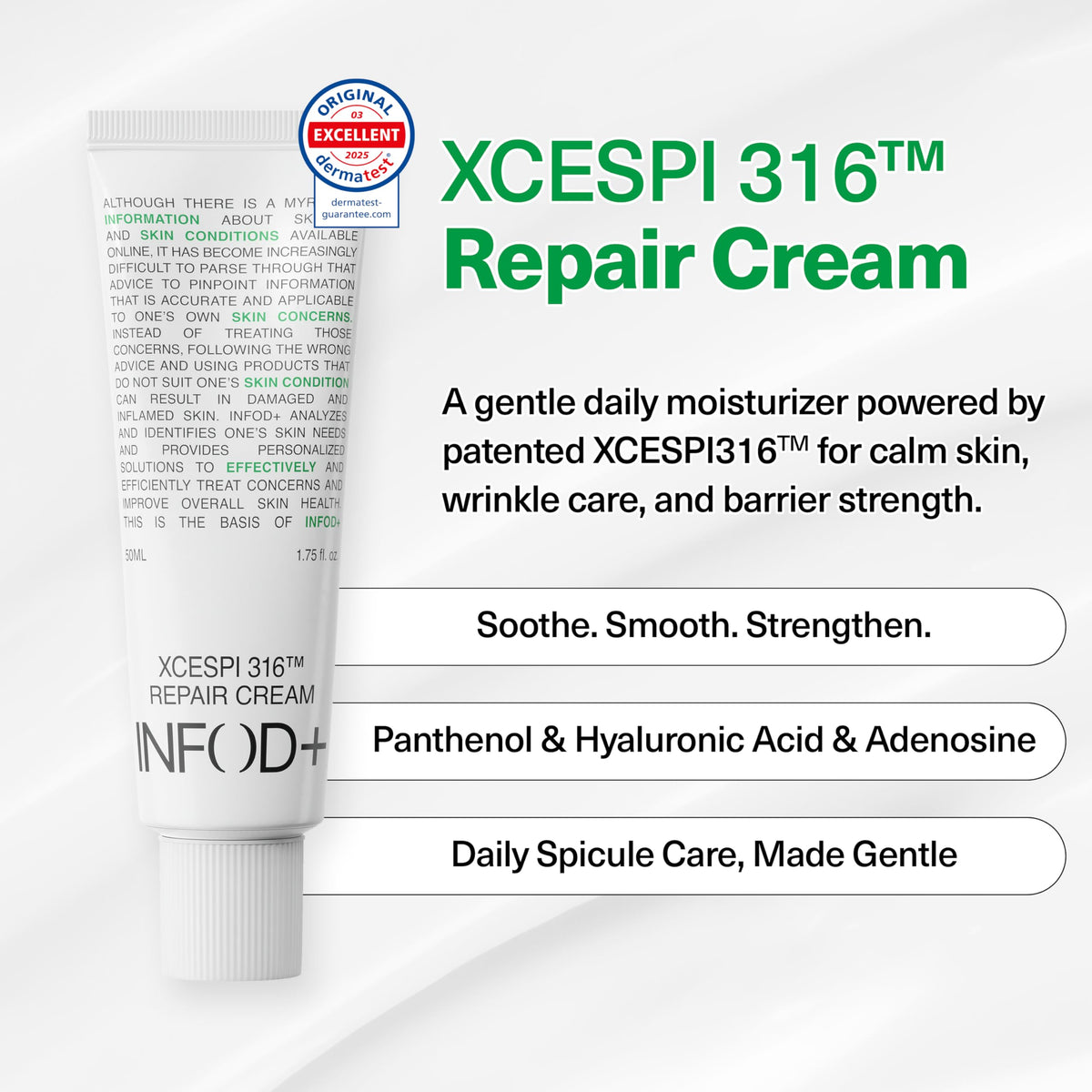 INFODPLUS Sensitive Skin Moisturizer Face Cream with - INFOD+ Official Imagery - 3