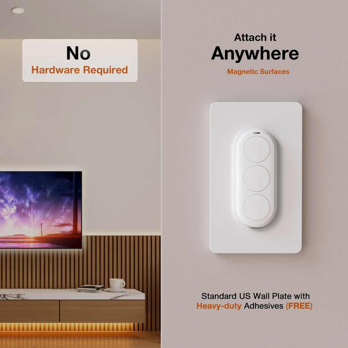 Airversa QliQ AC1 HomeKit Button Controller White 1 Pack - Airversa Official Imagery - 5