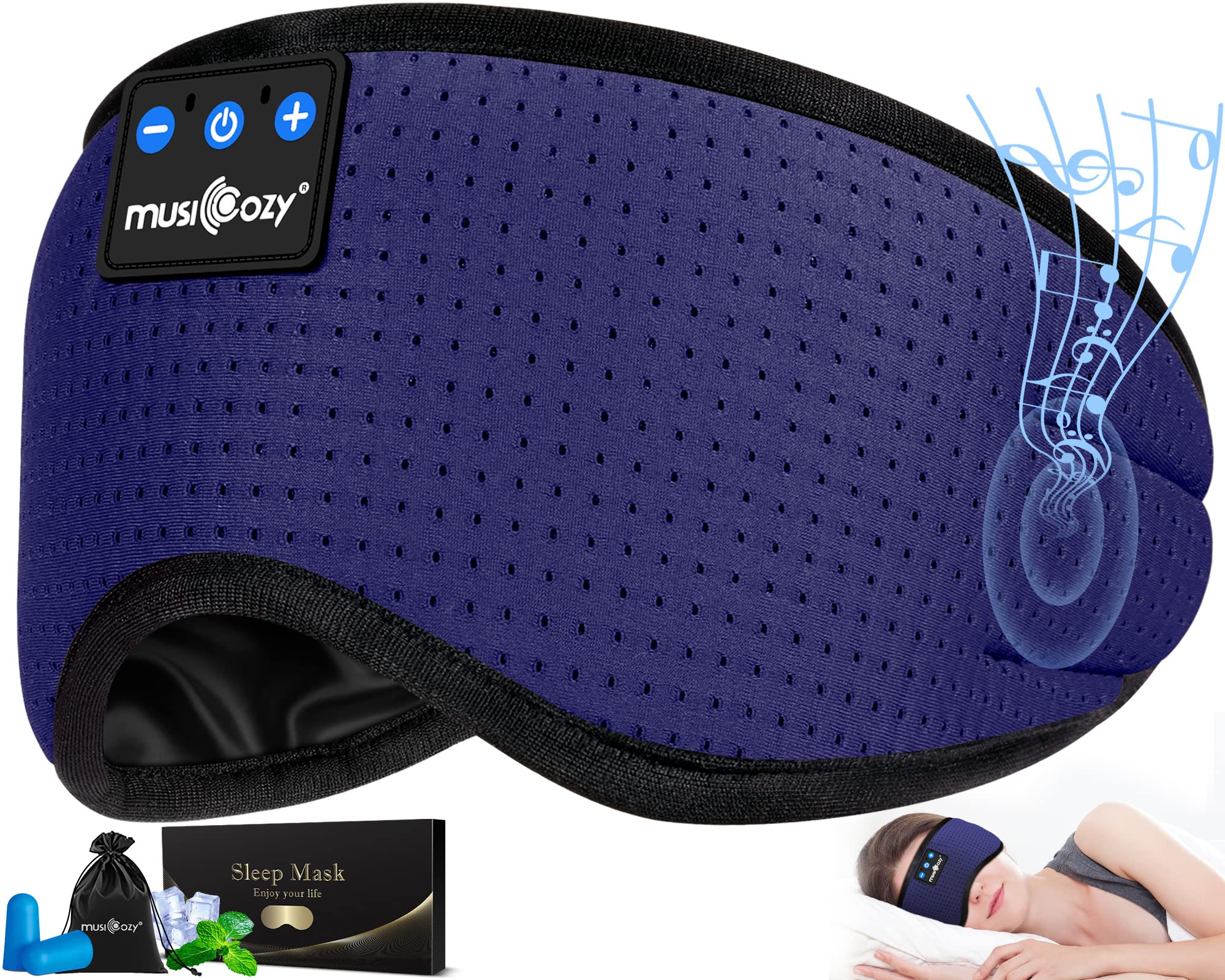 MUSICOZY 3D Sleep Headphones Bluetooth 5.4 Breathable Sleep Eye Mask - MUSICOZY Official Product View 10