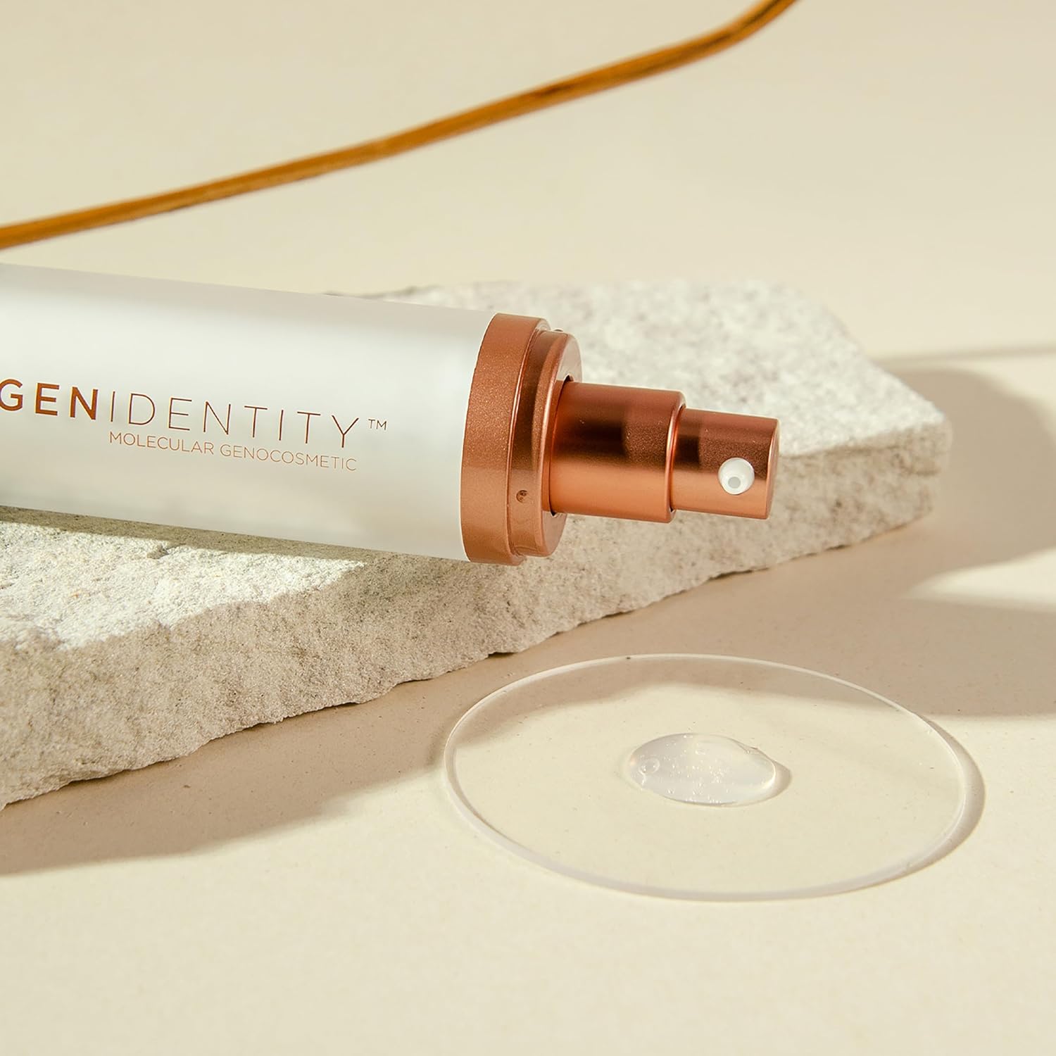 Gen Identity anti-aging pre-serum booster with hyaluronic acid for face, reducing wrinkles and enhancing skin hydration.