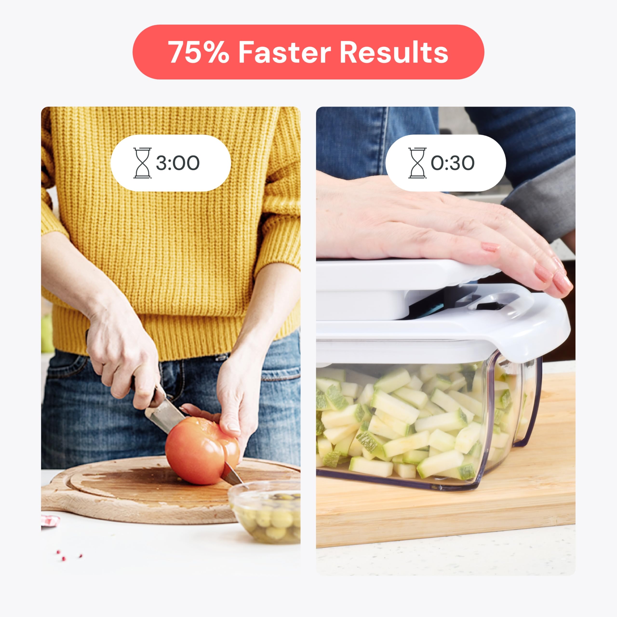 Fullstar Pro Original Vegetable Chopper & Mandoline Slicer Kitche by fullstar - Angle View 3
