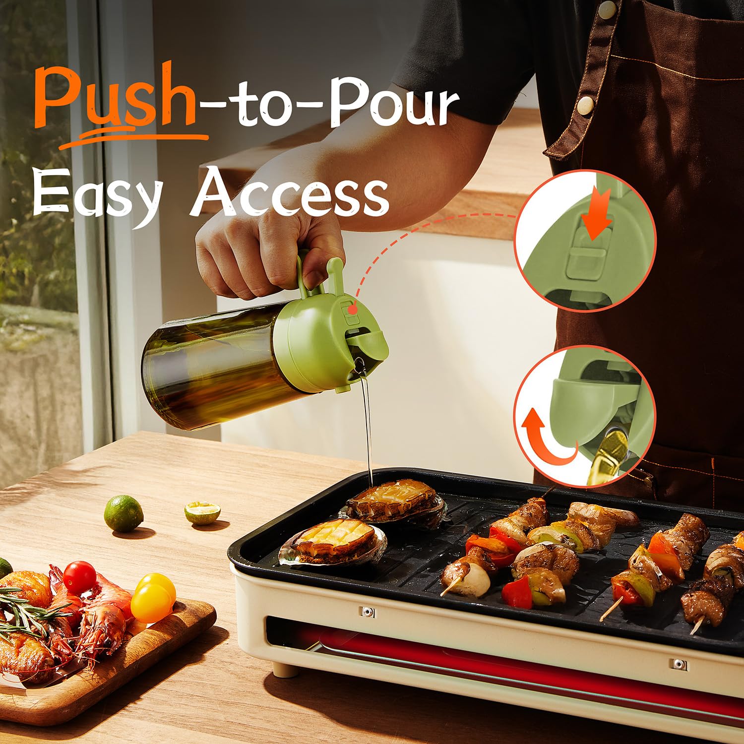 TrendPlain - Original 16oz/470ml Olive Oil Dispenser Bottle for Kitche - View 6