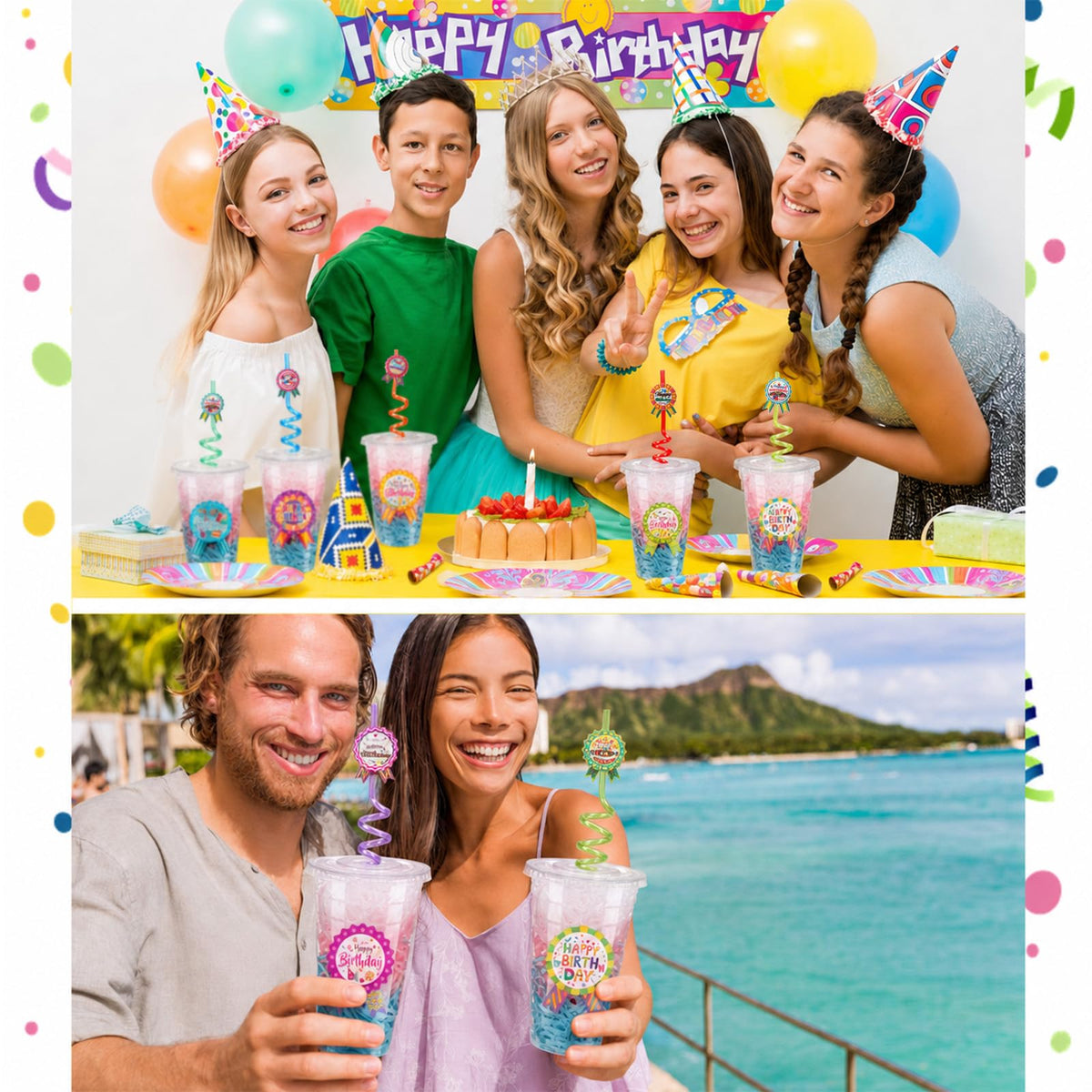 Maxdot 24 Sets Birthday Cups for Classroom Happy Birthdays - Maxdot Official Imagery - 6