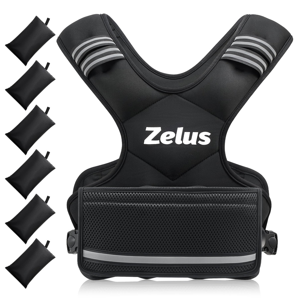 ZELUS Weighted Vest for Men Women Adjustable 4 32lb Vest - ZELUS Official Imagery - 1