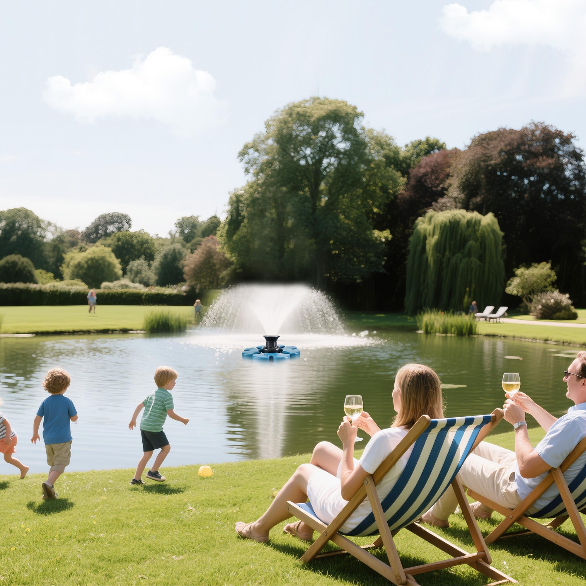 RELIY Pond Fountain Aerator, 1HP 110V 15000 GPH Fountain Pump, Fu - RELIY Official Product View 7