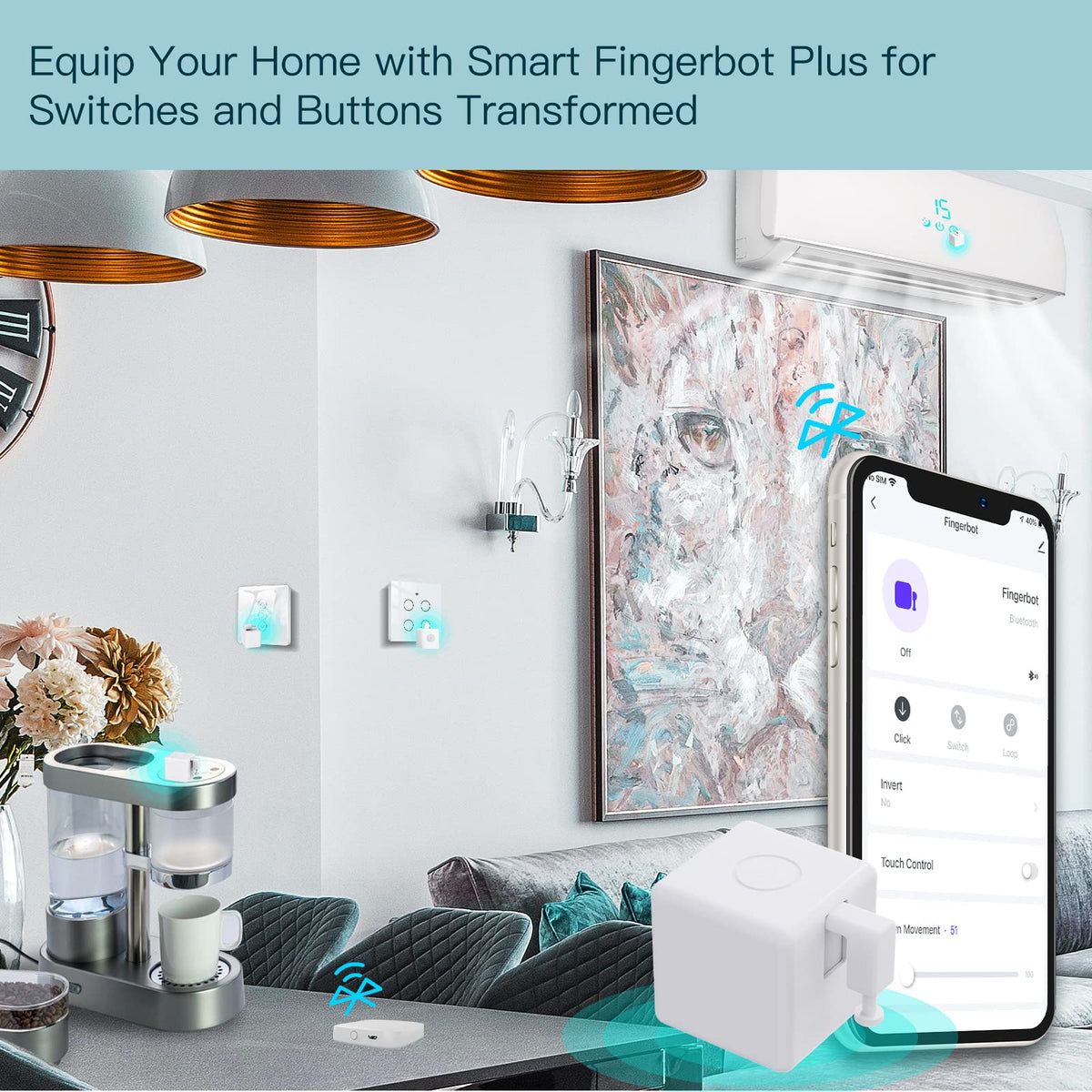 MoesGo 2nd Generation Smart Bluetooth Fingerbot Plus - MoesGo Official Imagery - 5