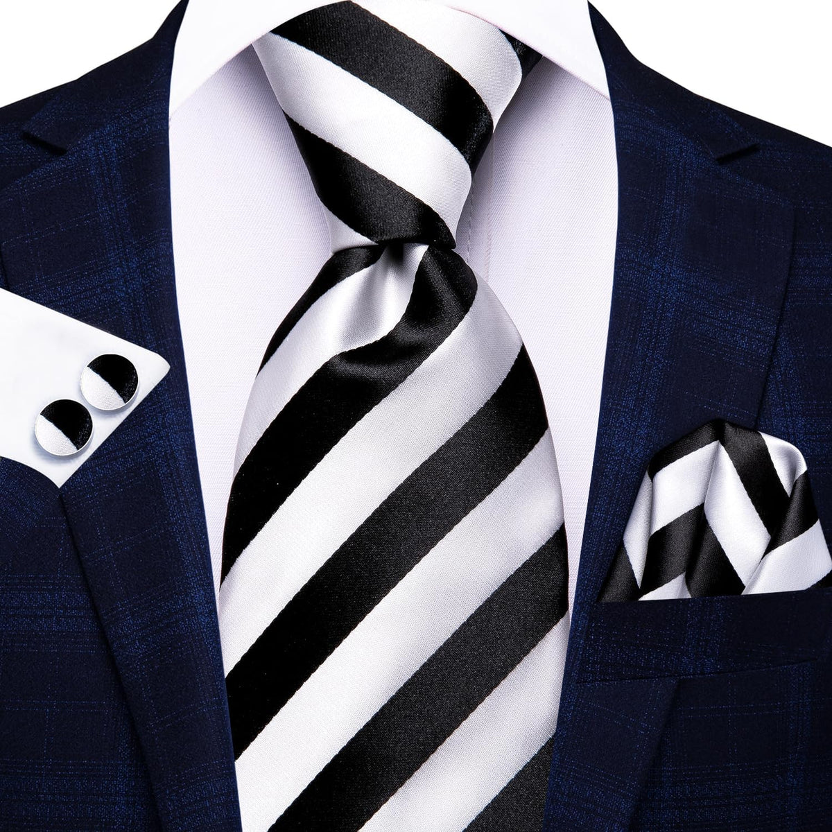 Hi Tie Lot 5 Pcs Gift Box Mens Tie Set Necktie with Pocket - Hi-Tie Official Imagery - 3