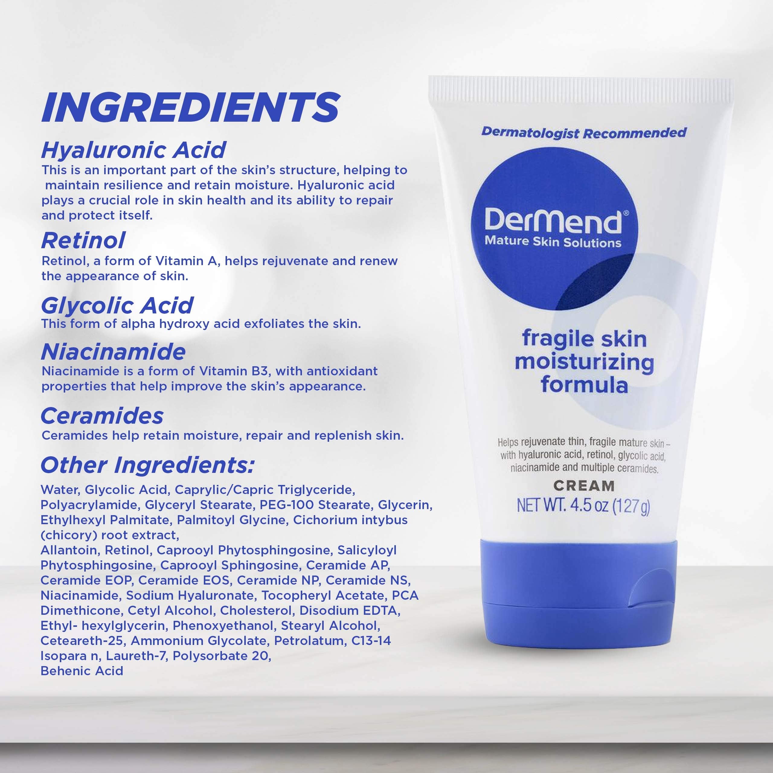 DerMend Fragile Skin Moisturizer 4 5 oz - Dermend Official Imagery - 4