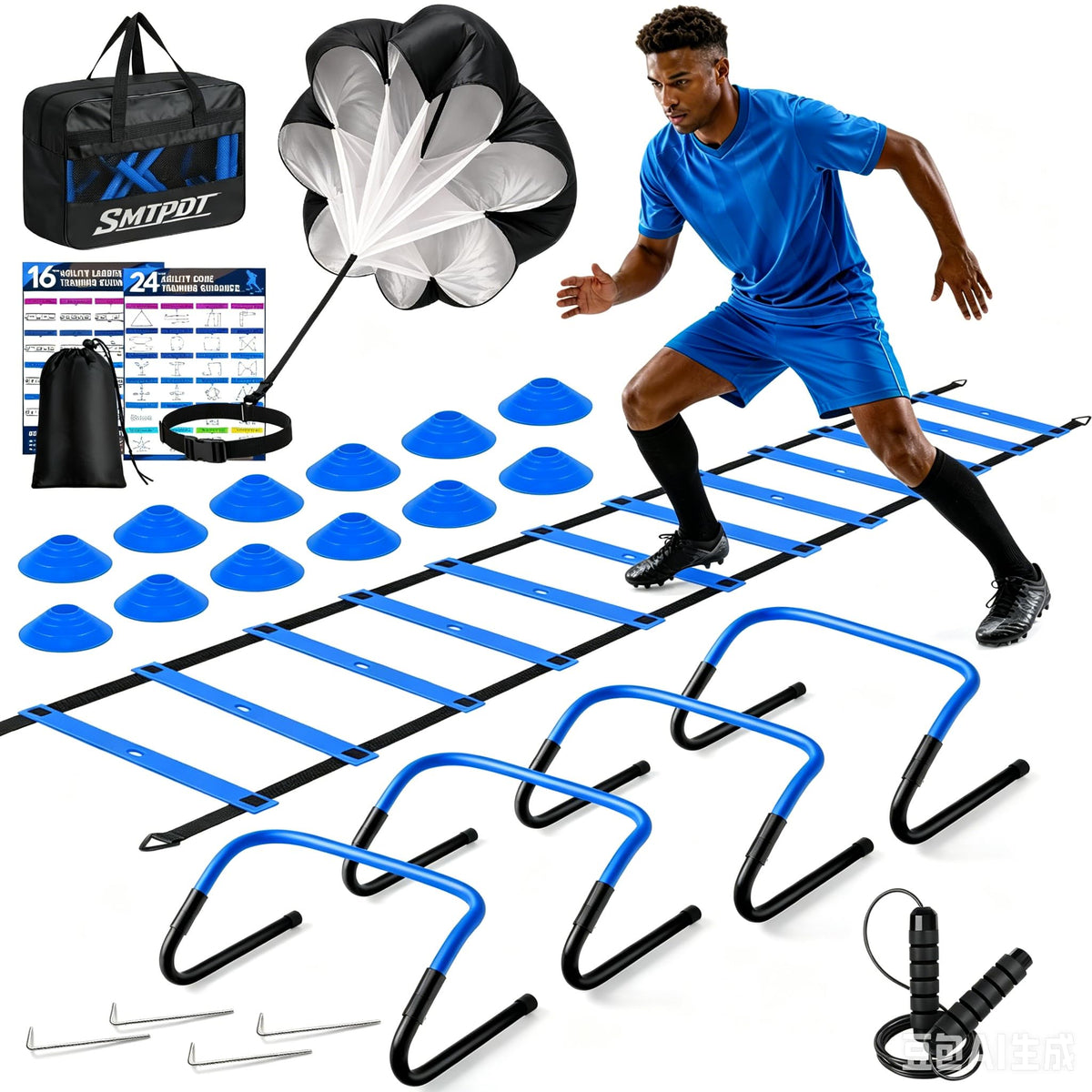 Agility Ladder Soccer Football Training Equipment Agility - SMTPDT Official Imagery - 1