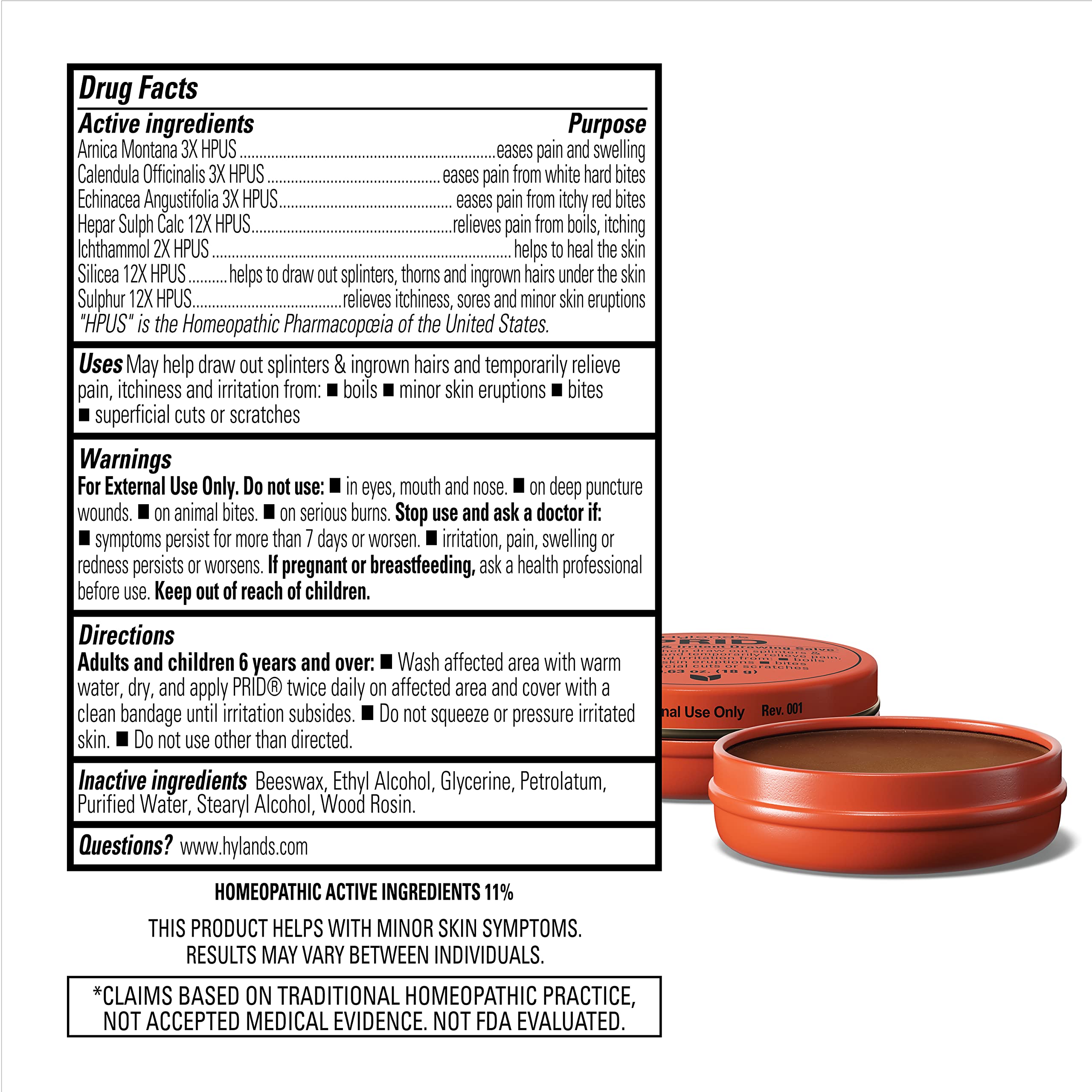 Hyland s PRID Drawing Salve for Skin Irritation Ingrown Hair - Hyland's Official Product Imagery - 4