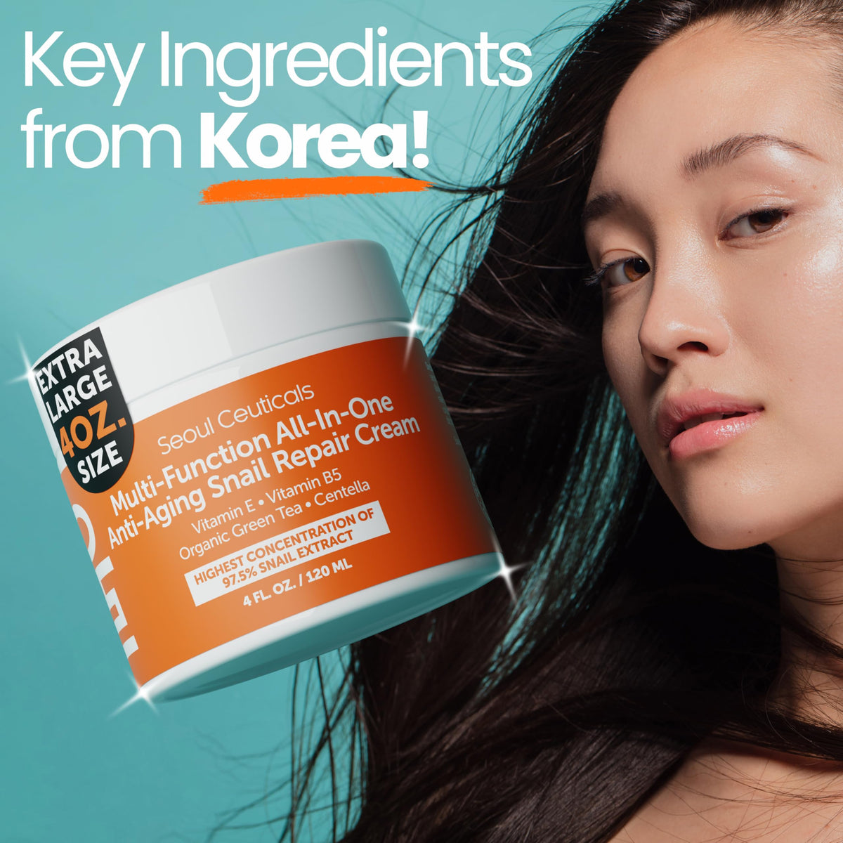 SeoulCeuticals 97 Snail Mucin Korean Face Moisturizer Skin - SeoulCeuticals Official Imagery - 8