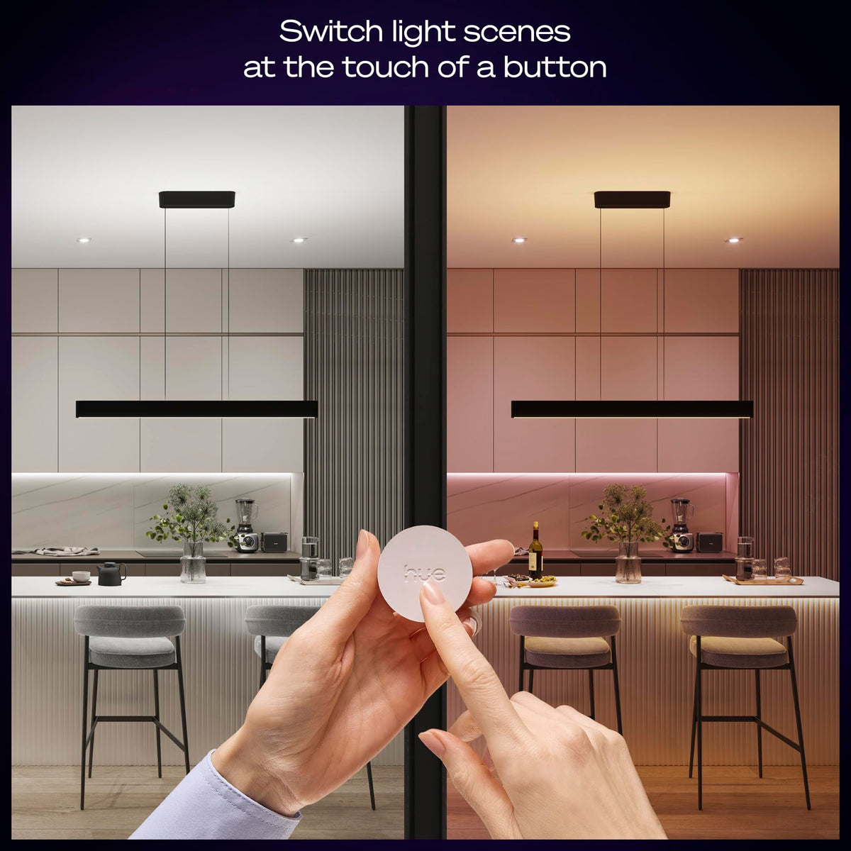 PHILIPS Hue Wireless Smart Light Switch Button White 1 Pack - Premium Selection Official Imagery - 4
