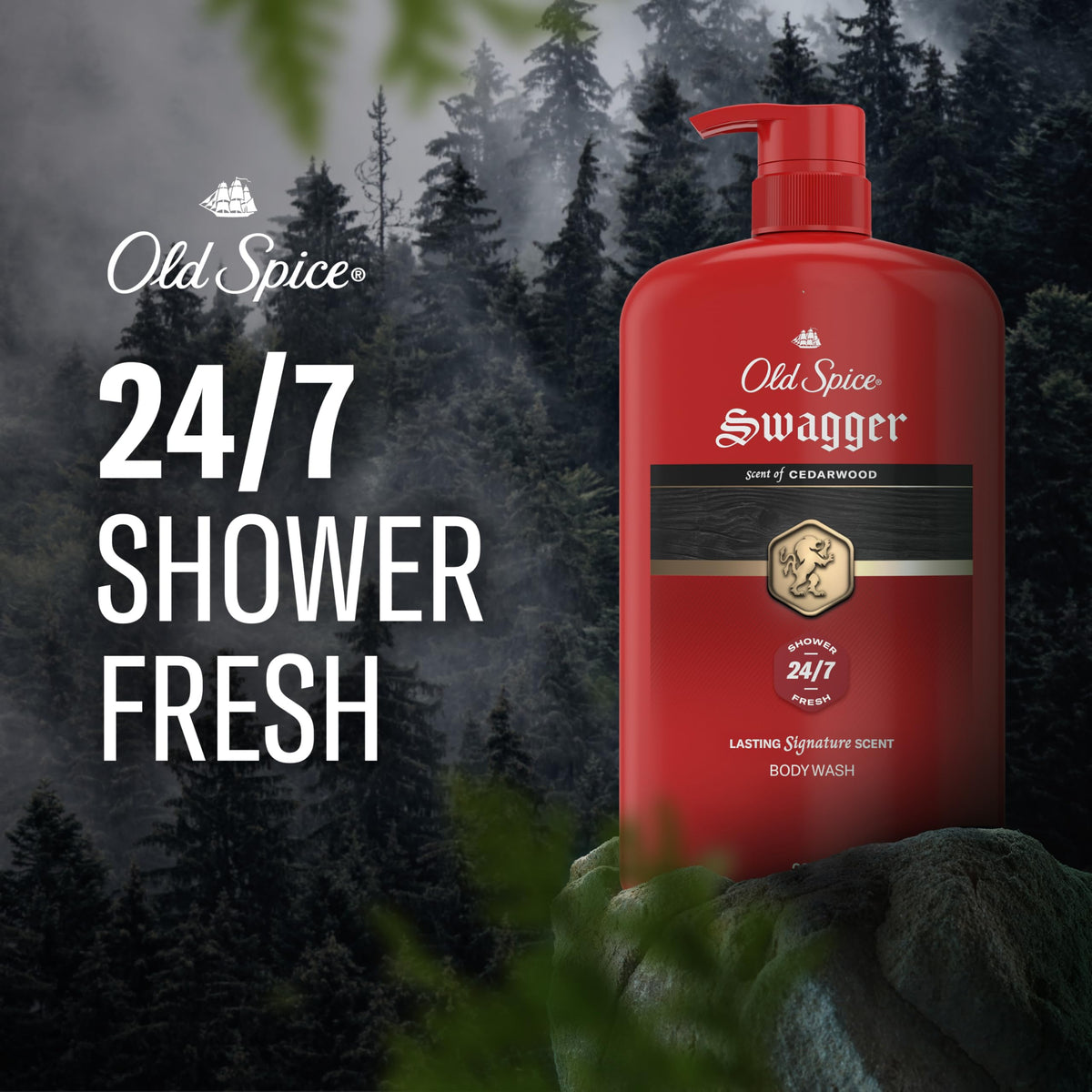 Old Spice Body Wash for Men 24 7 Shower Fresh with Long - Old Spice Official Imagery - 4