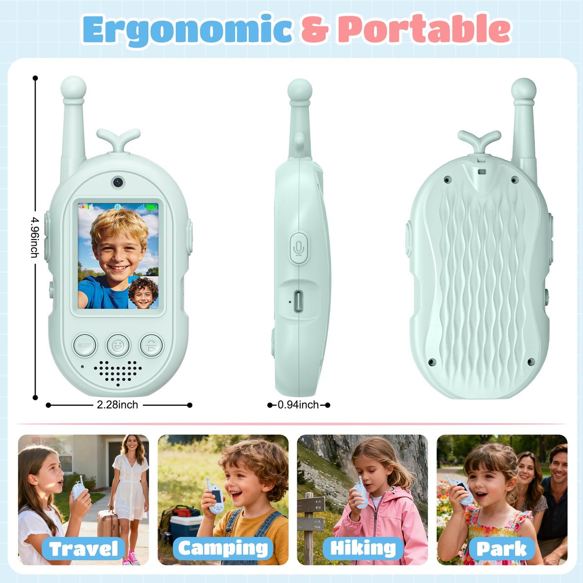 Gofunly Video Walkie Talkies for Kids 2 Pack Kids Walkies - Gofunly Official Imagery - 7