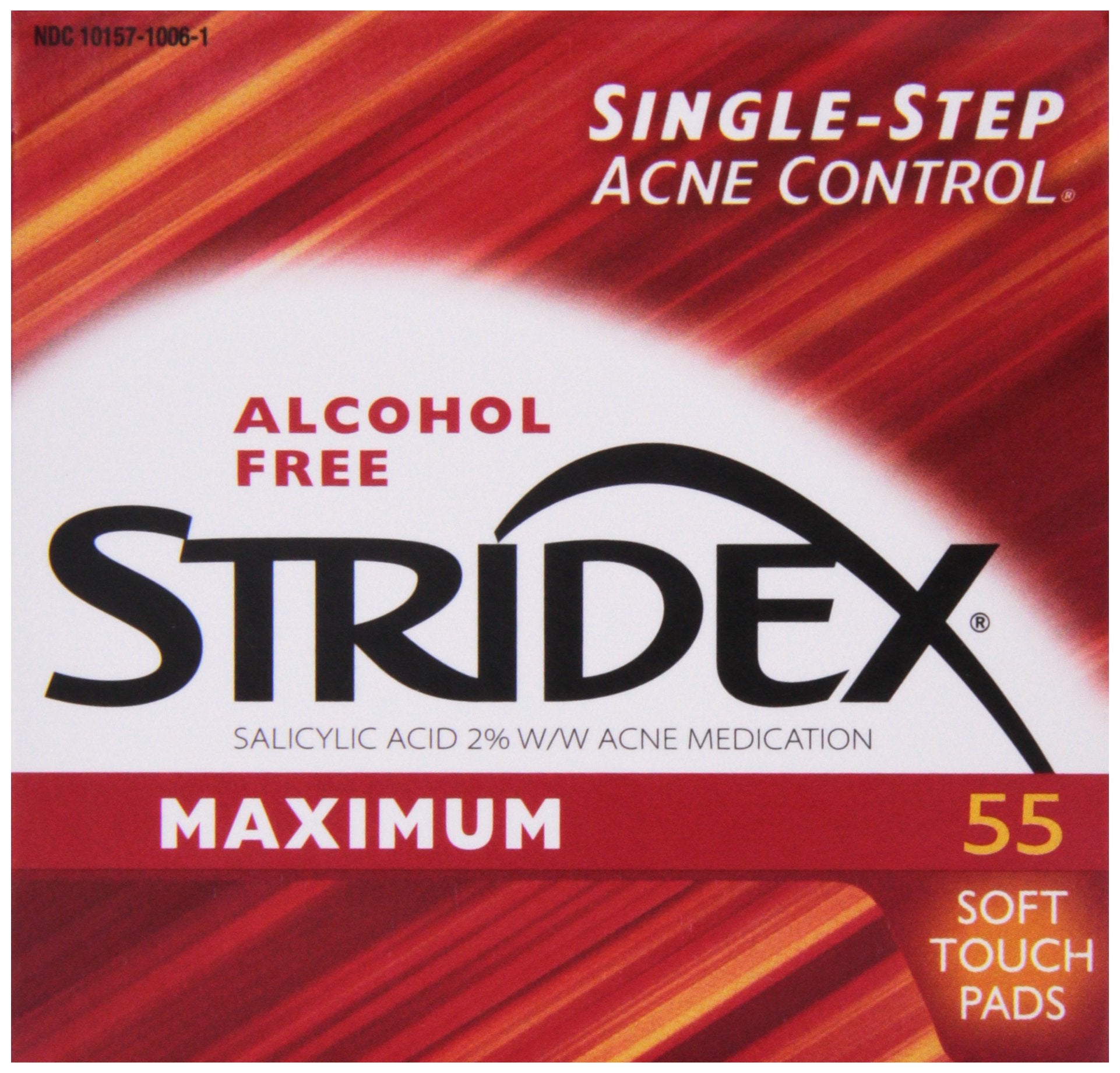 Stridex Maximum Acne Pads, Alcohol Free Salicylic Acid Pads for - Product Imagery