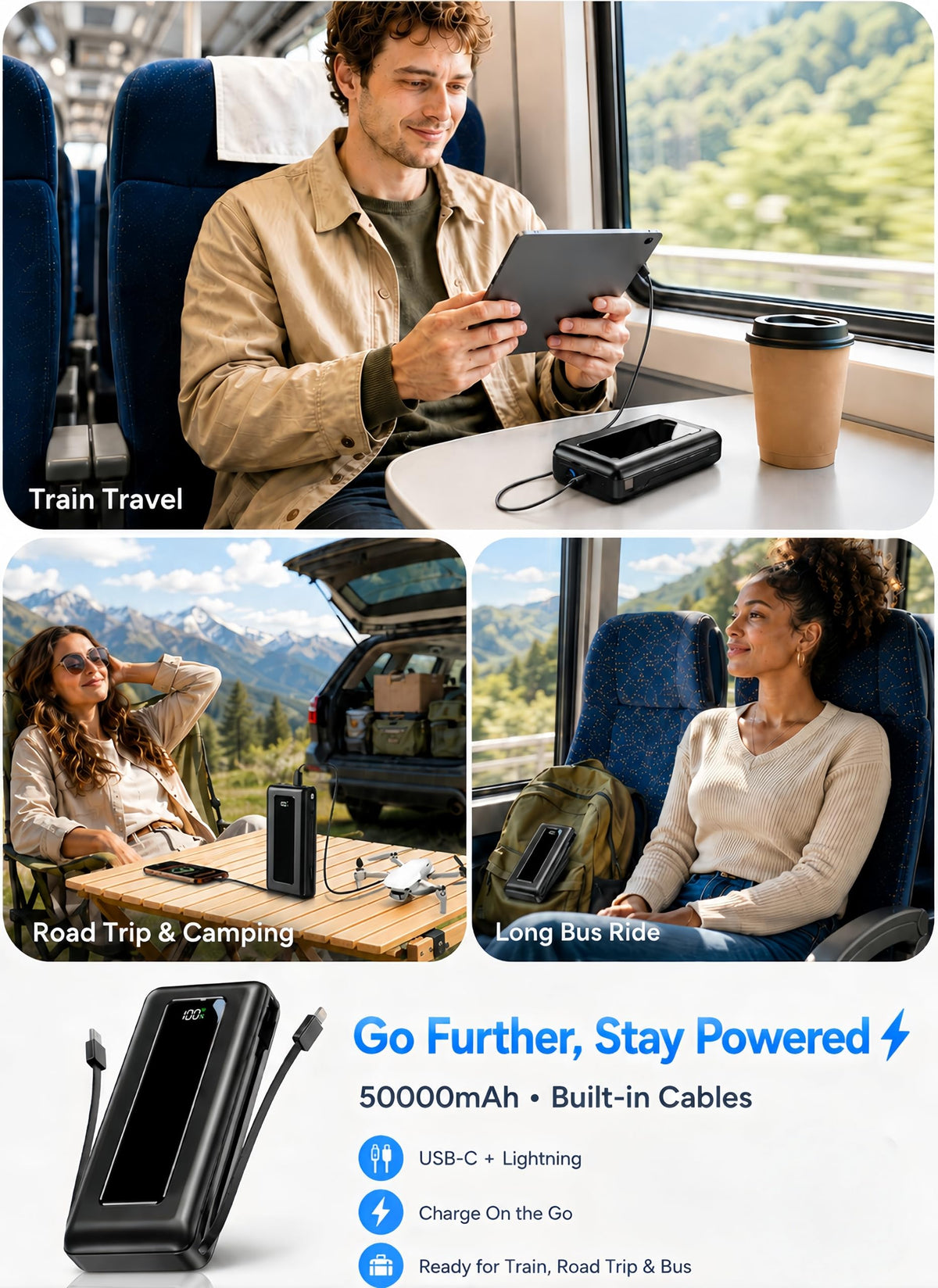 50000mAh Portable Charger Power Bank Fast Charging with - JKELAR Official Imagery - 8