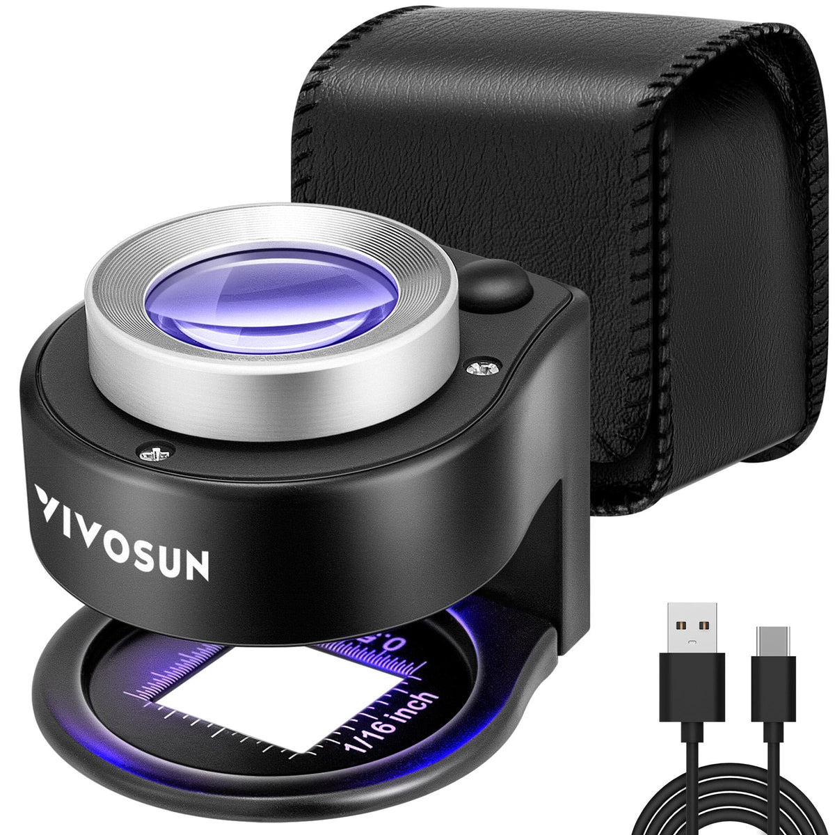VIVOSUN 30X Rechargeable Loupe Magnifier with LED Light and - VIVOSUN Official Imagery - 1