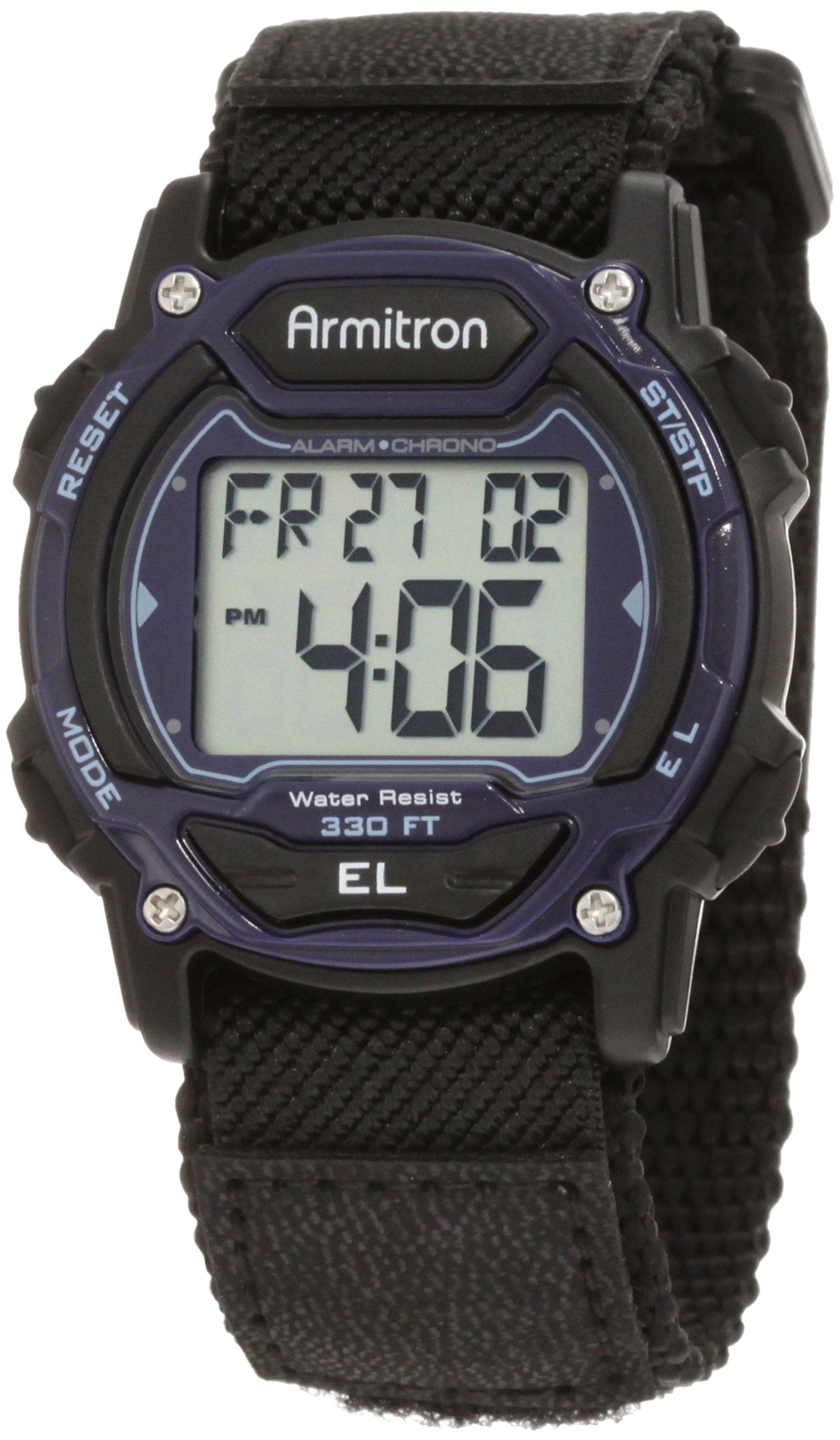 Armitron Sport Unisex Digital Chronograph Nylon Strap Watch, 45-7004 - View 7