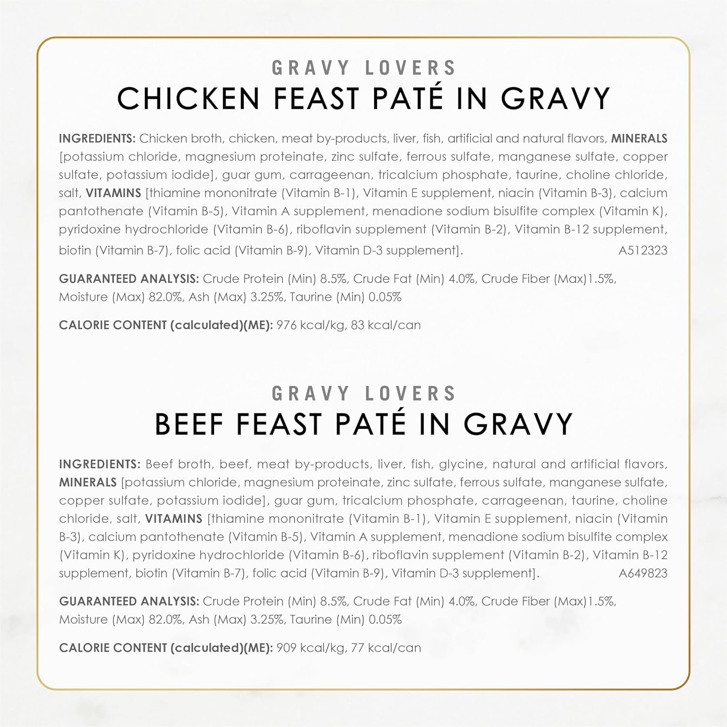 Fancy Feast Gravy Lovers Variety Pack wet cat food with pate and gravy, featuring four 4.5 lb boxes of flavorful feline meals.