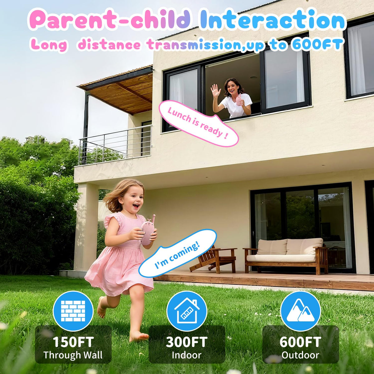 Video Walkie Talkies for Kids 2 Pack Rechargeable Kids Video - YUSSBCU Official Imagery - 5