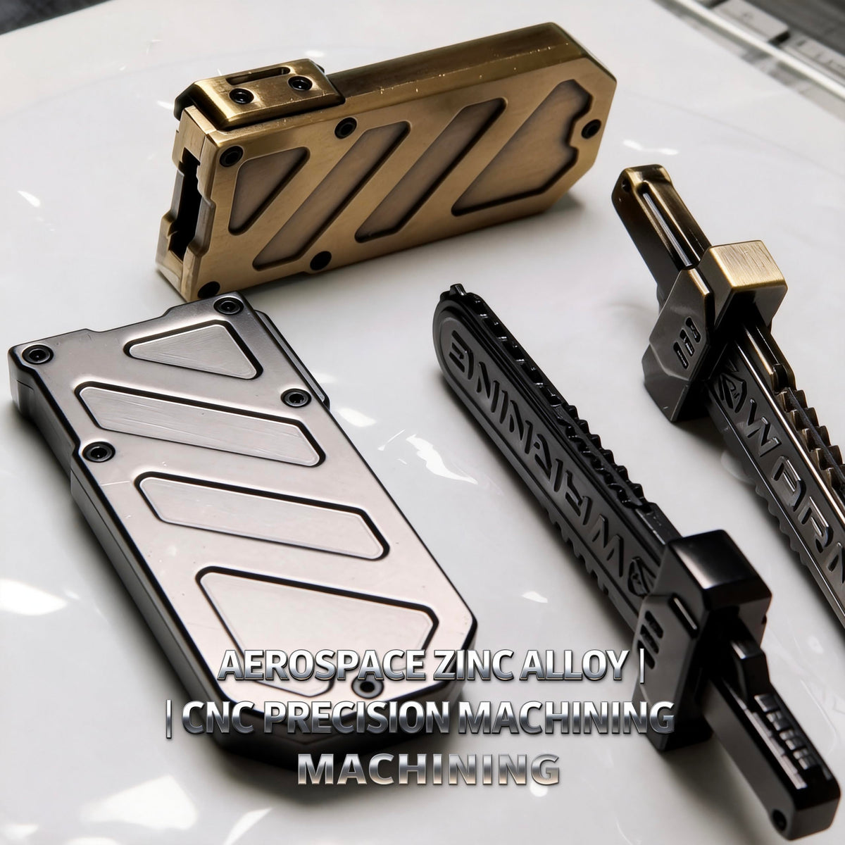 6 Gear Metal Fidget Sword Slider Antique Gold - YKAIFZON Official Imagery - 6